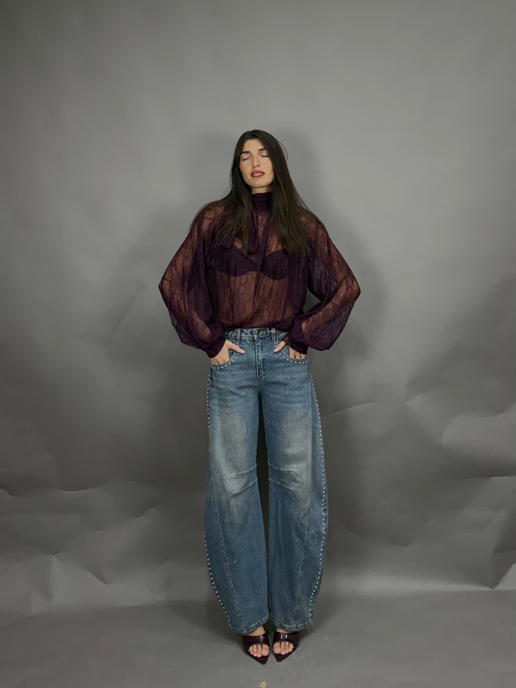 Jeans borchie