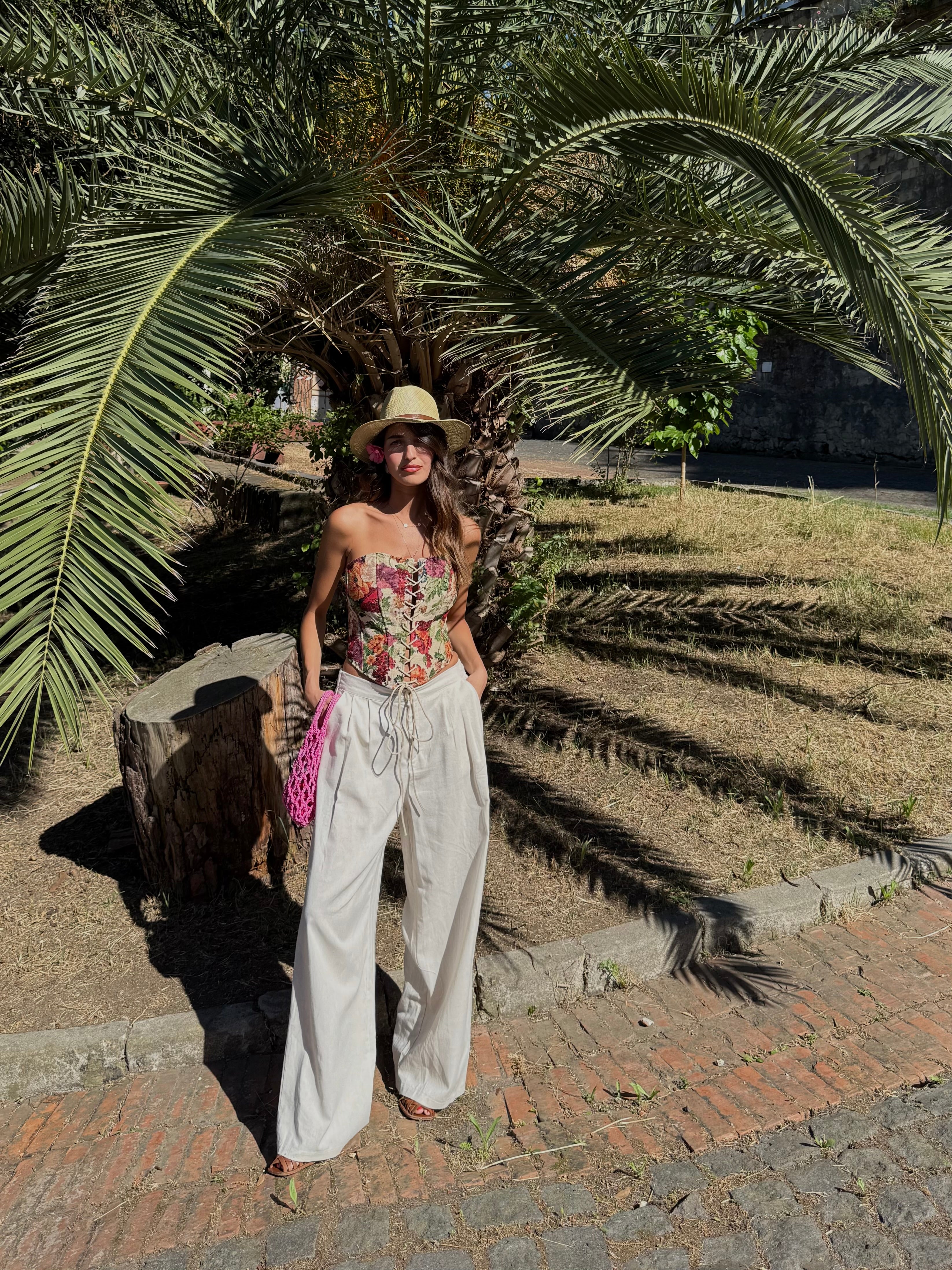 Pantalone misto lino classico - LadyB Shop Online