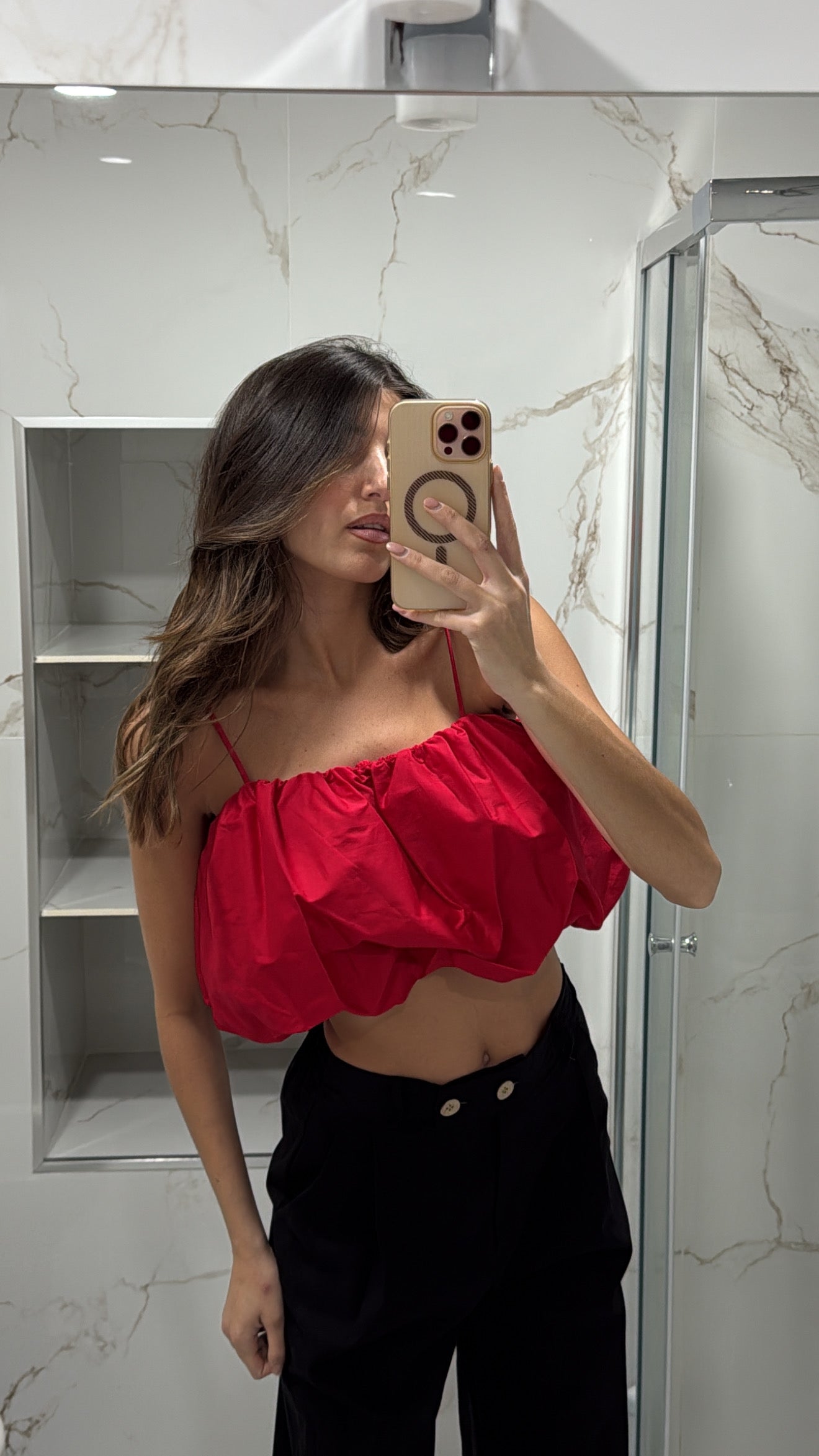 Top palloncino rosso - LadyB Shop Online