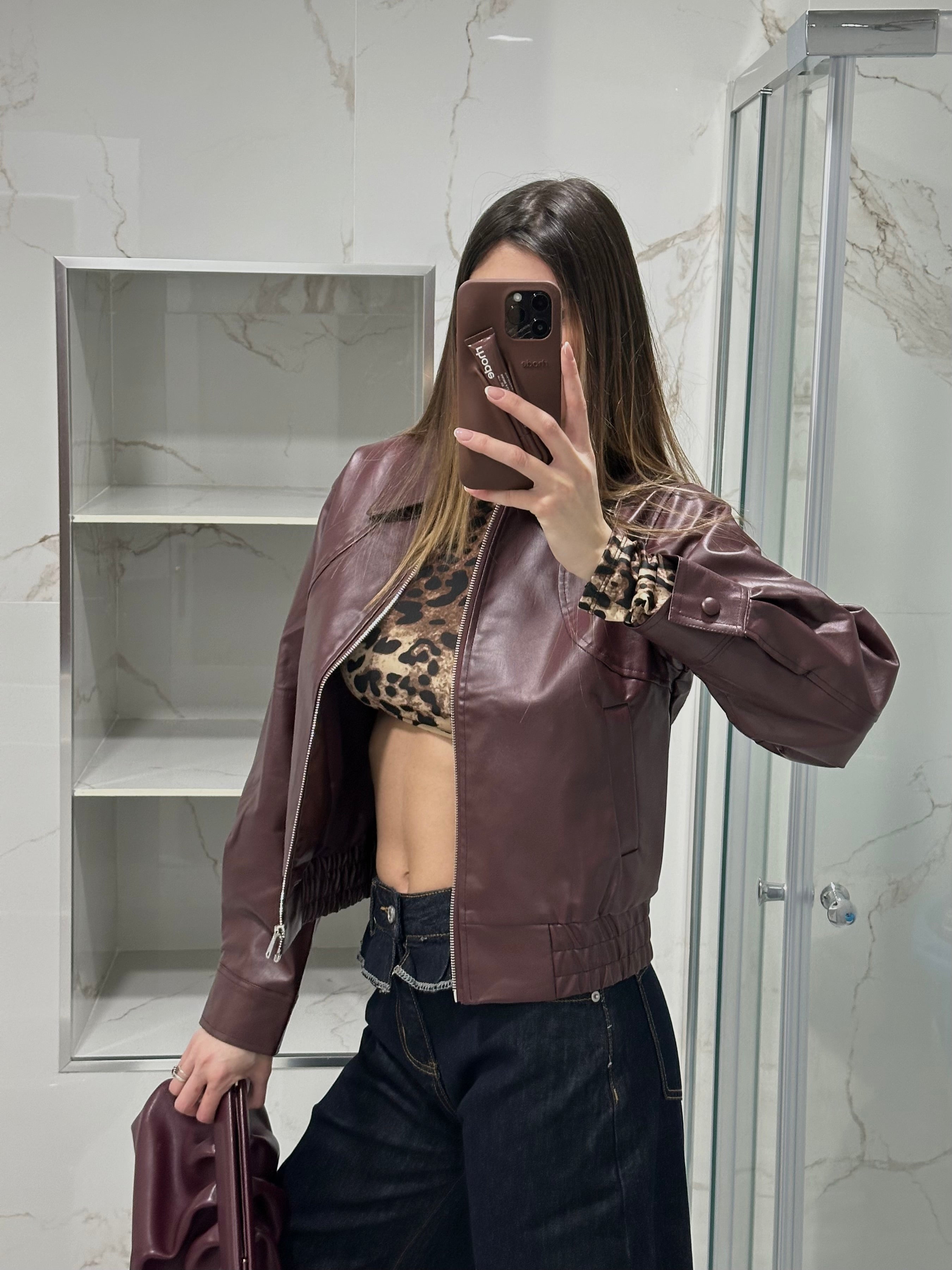 Bomber simil pelle - LadyB Shop Online