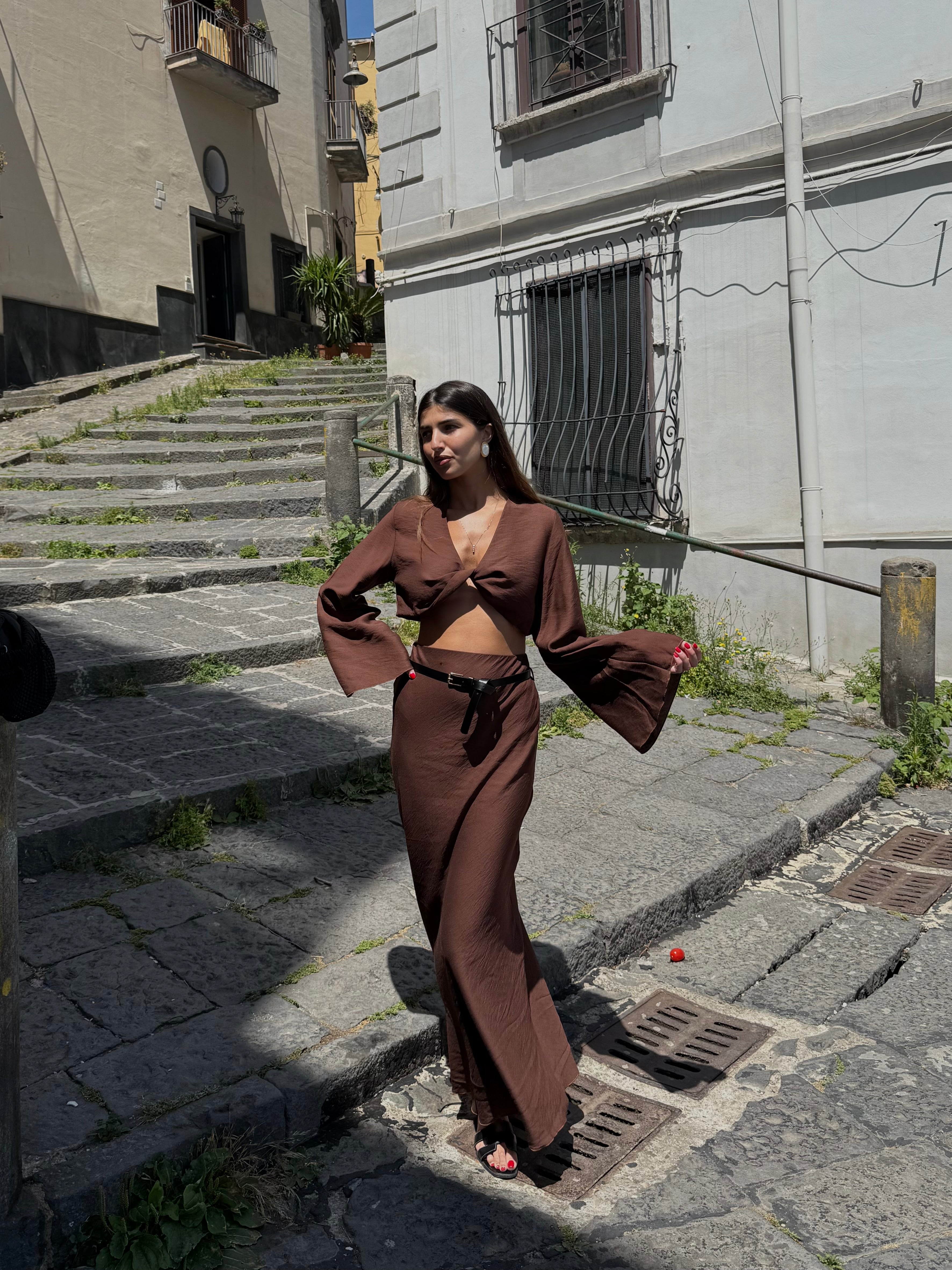 Coordinato Andrea marrone - LadyB Shop Online