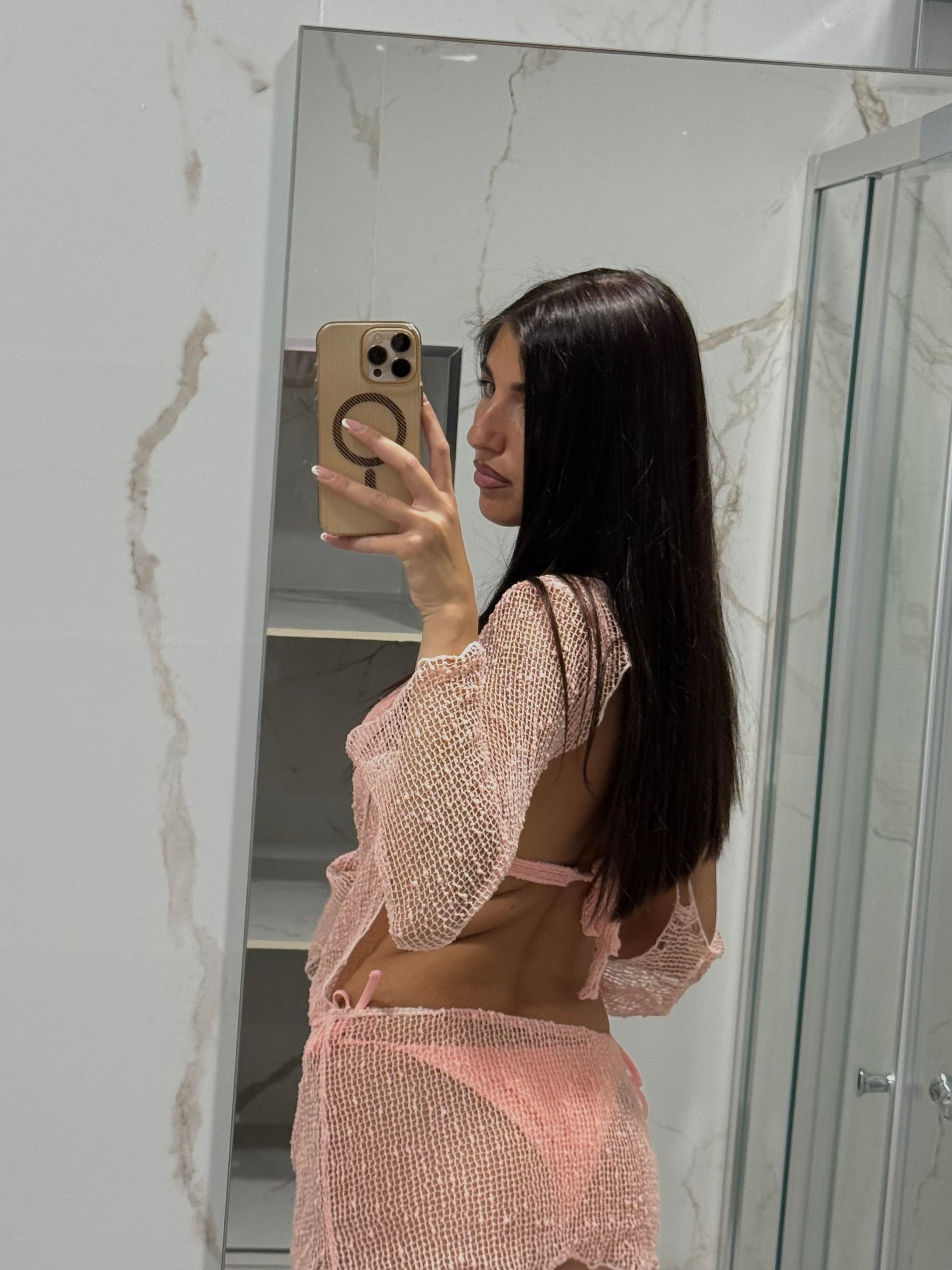 Bikini + copricostume rete