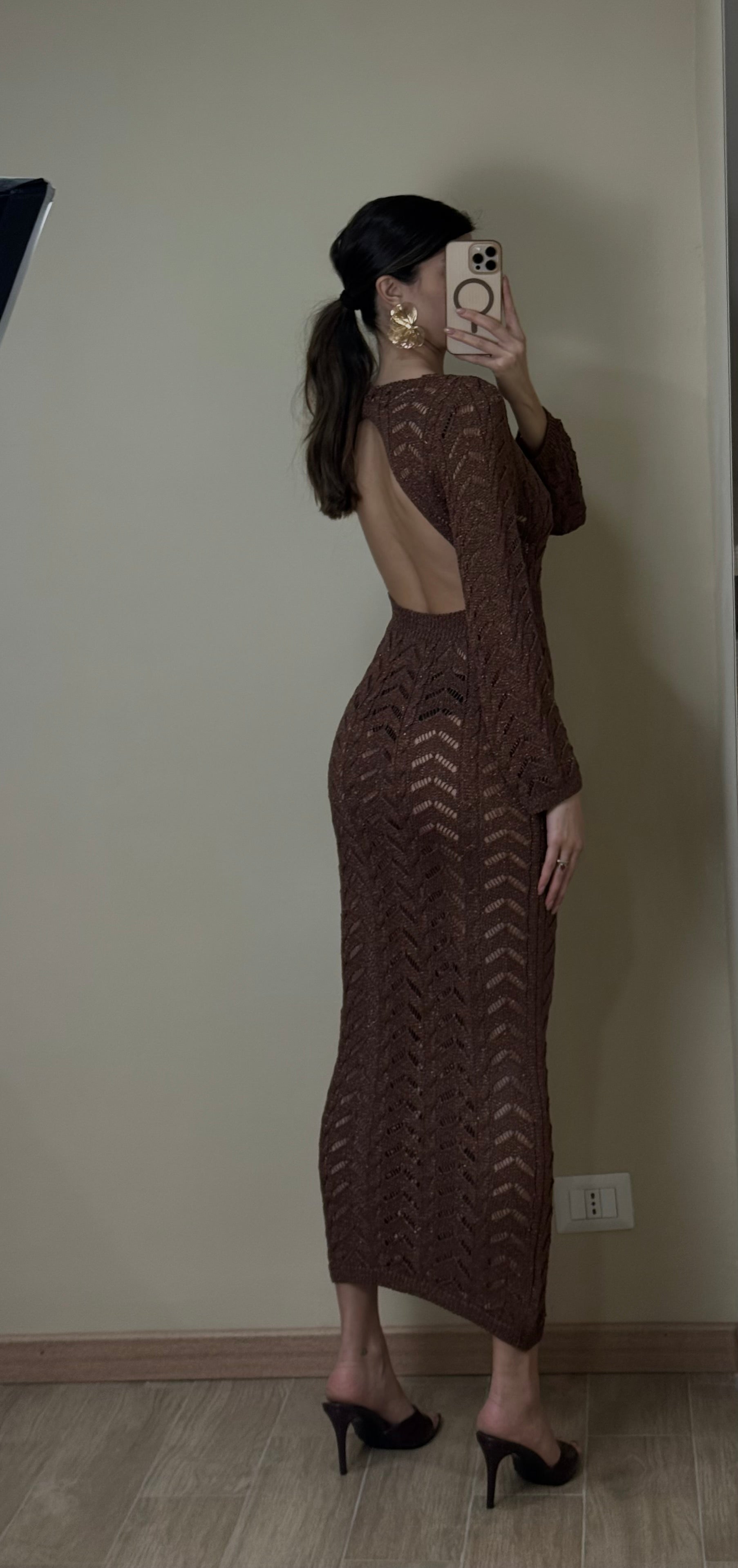 Dress sirena marrone - LadyB Shop Online