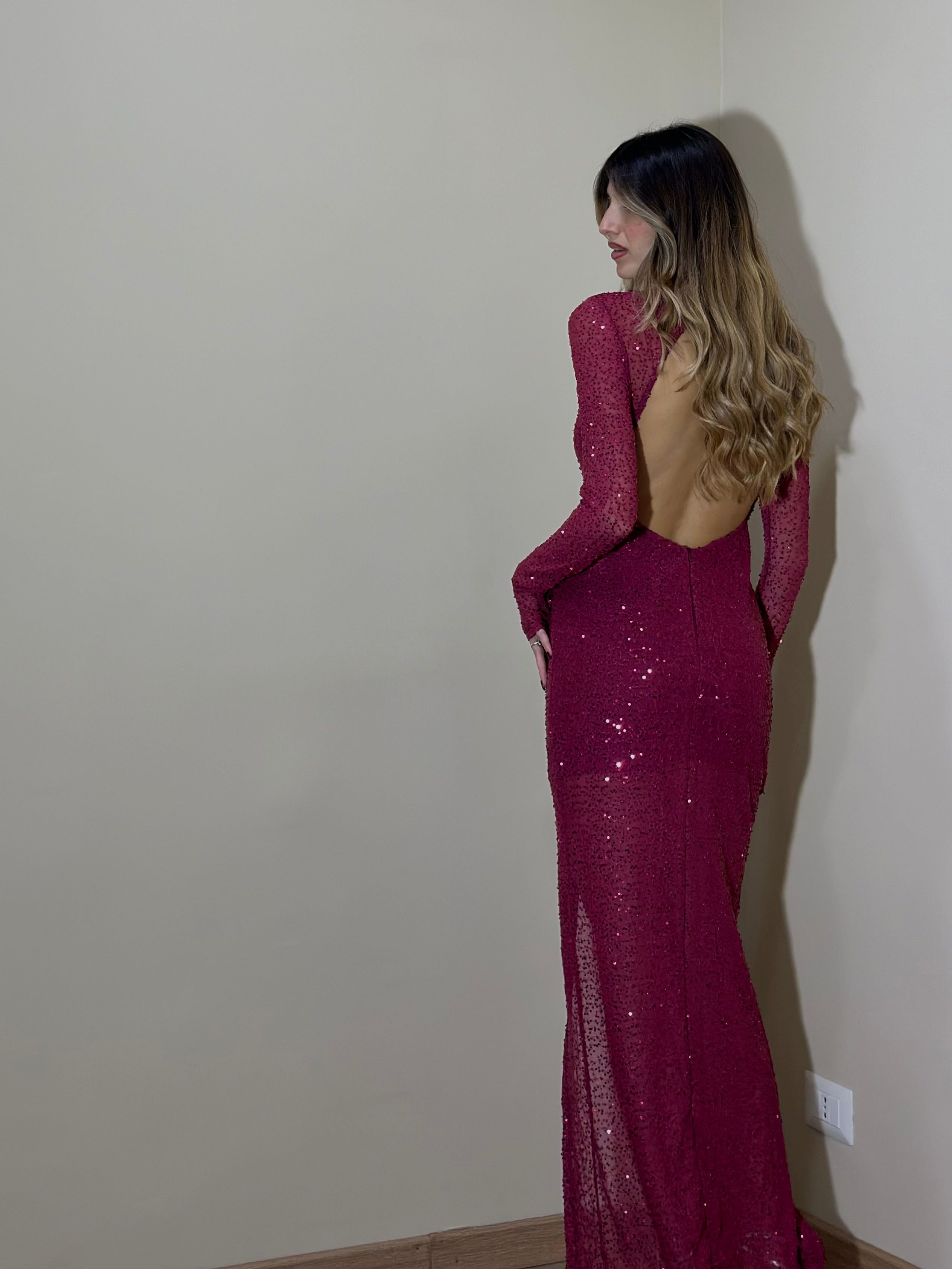 Dress New Year bordeaux - LadyB Shop Online