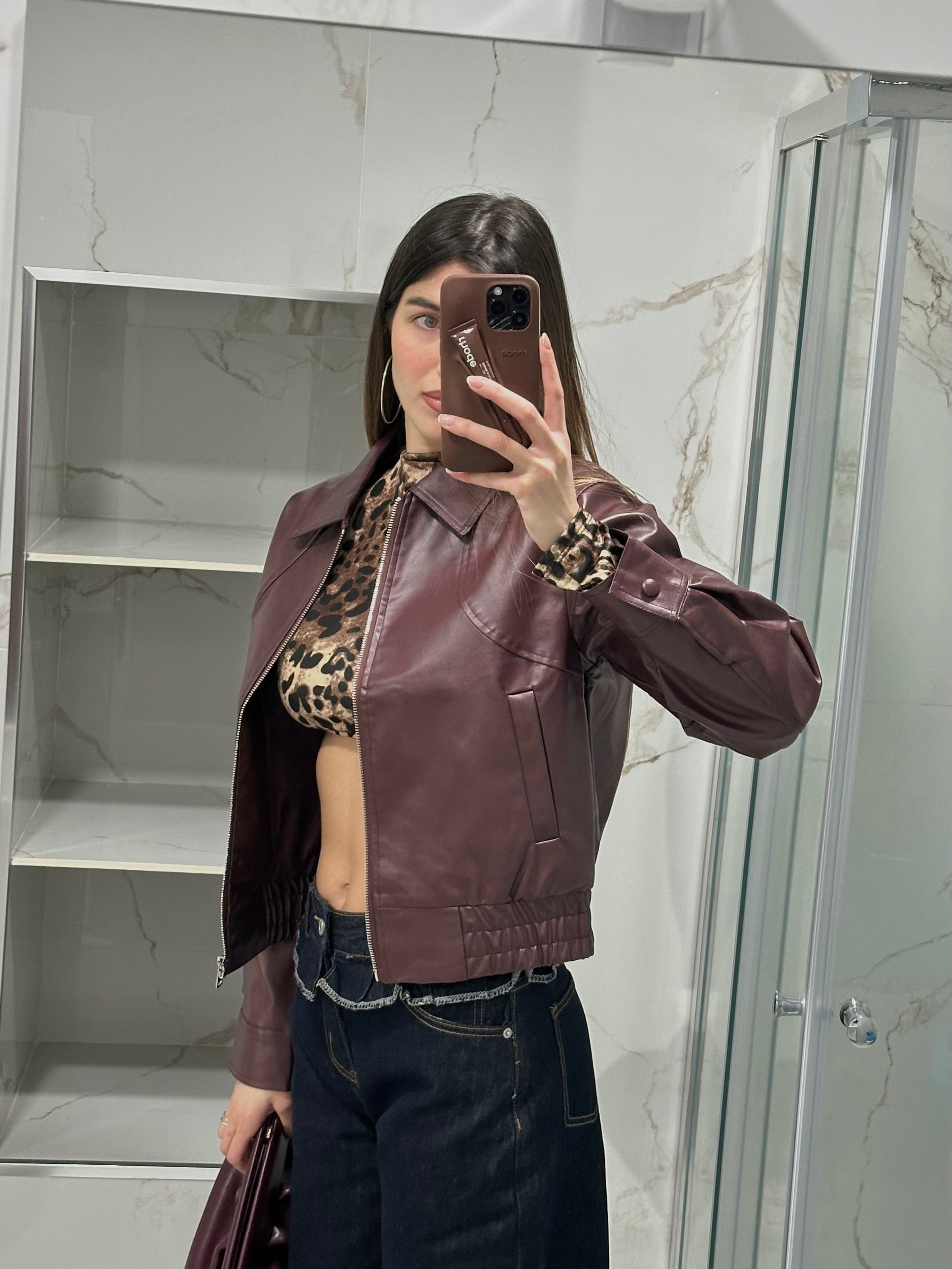 Bomber simil pelle - LadyB Shop Online