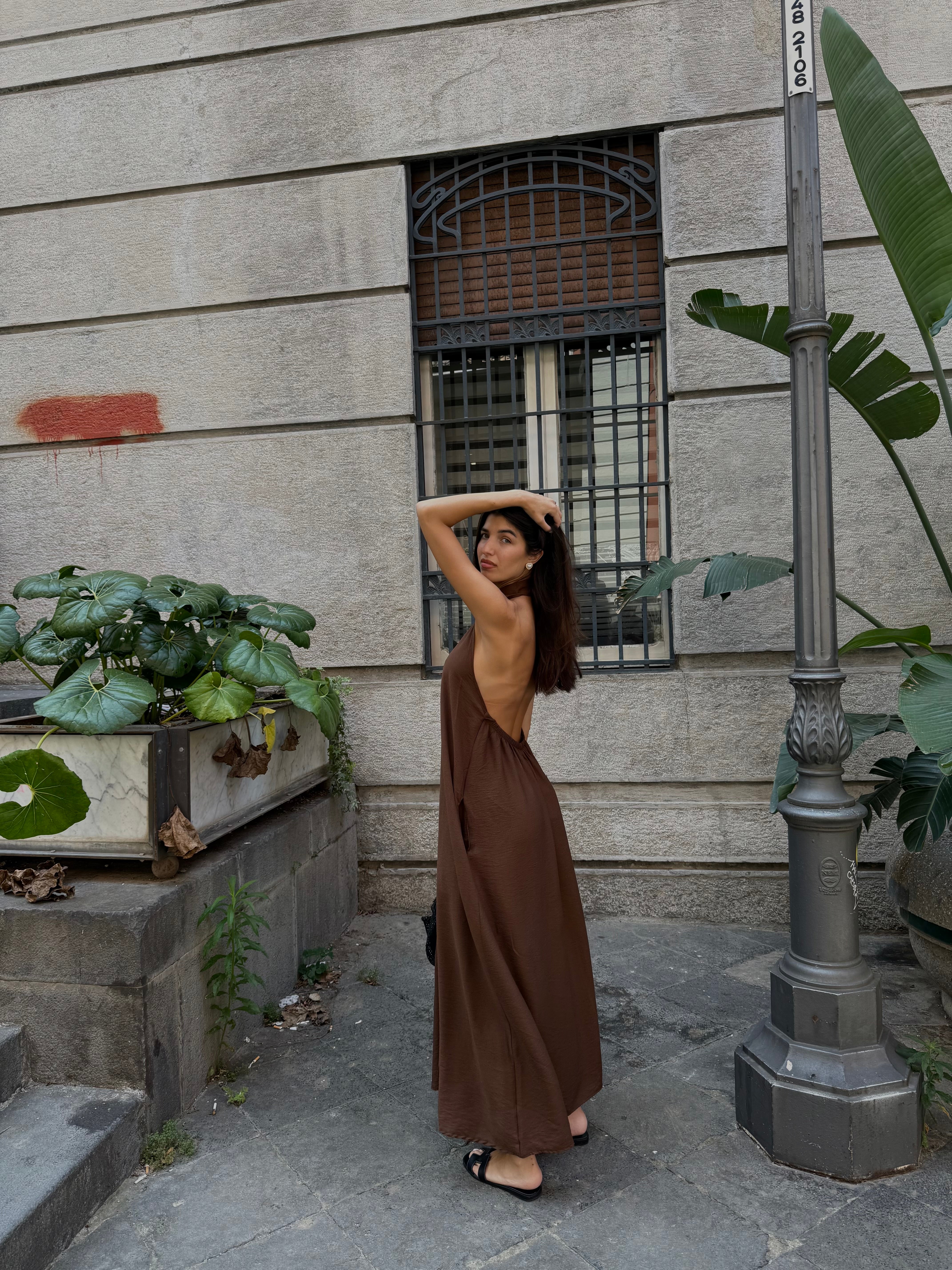 Dress Lucilla marrone - LadyB Shop Online