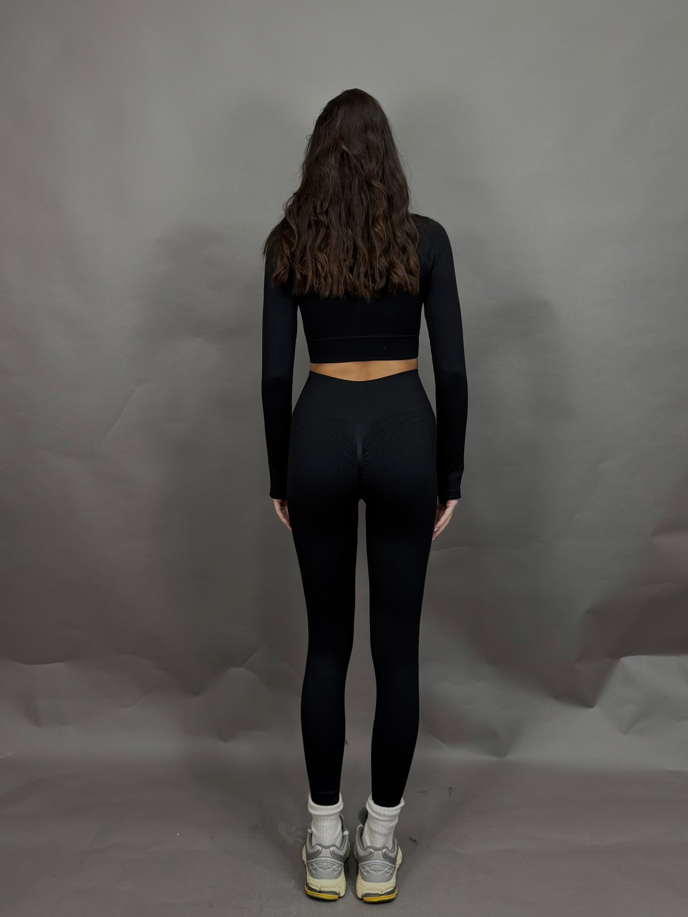 Coordinato pilates nero