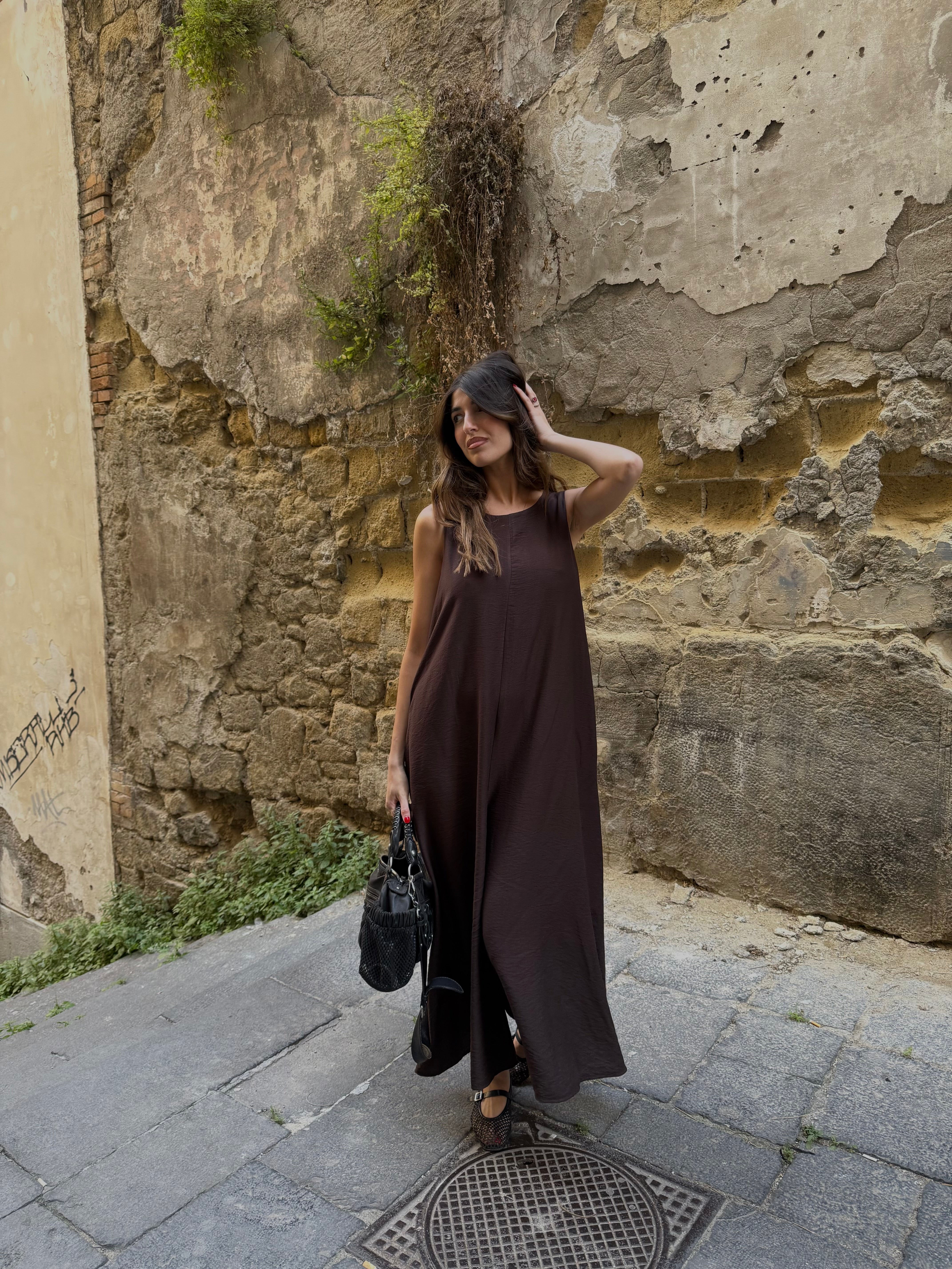 Jumpsuite everyday marrone - LadyB Shop Online