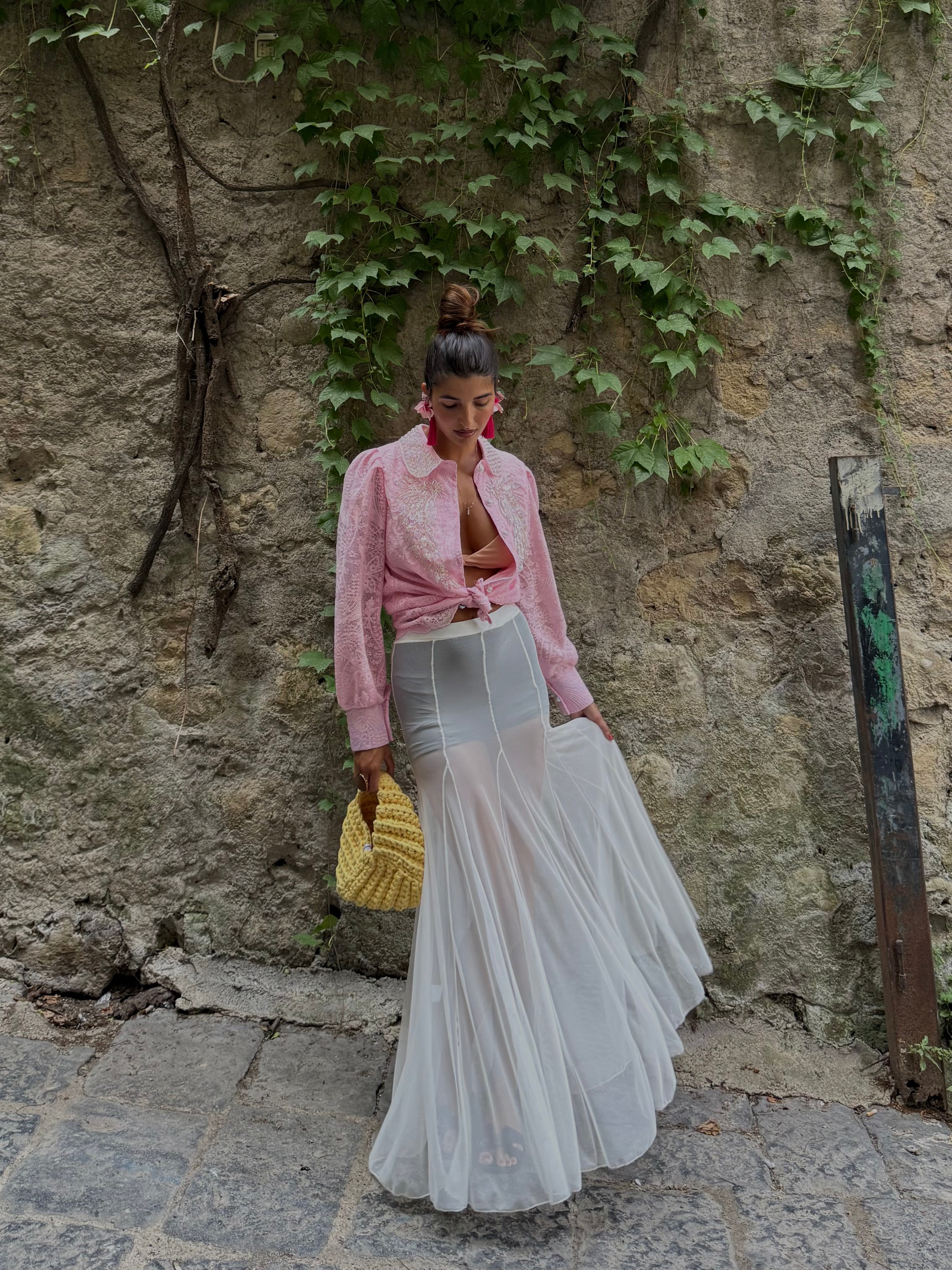 Gonna spagnola bianca - LadyB Shop Online