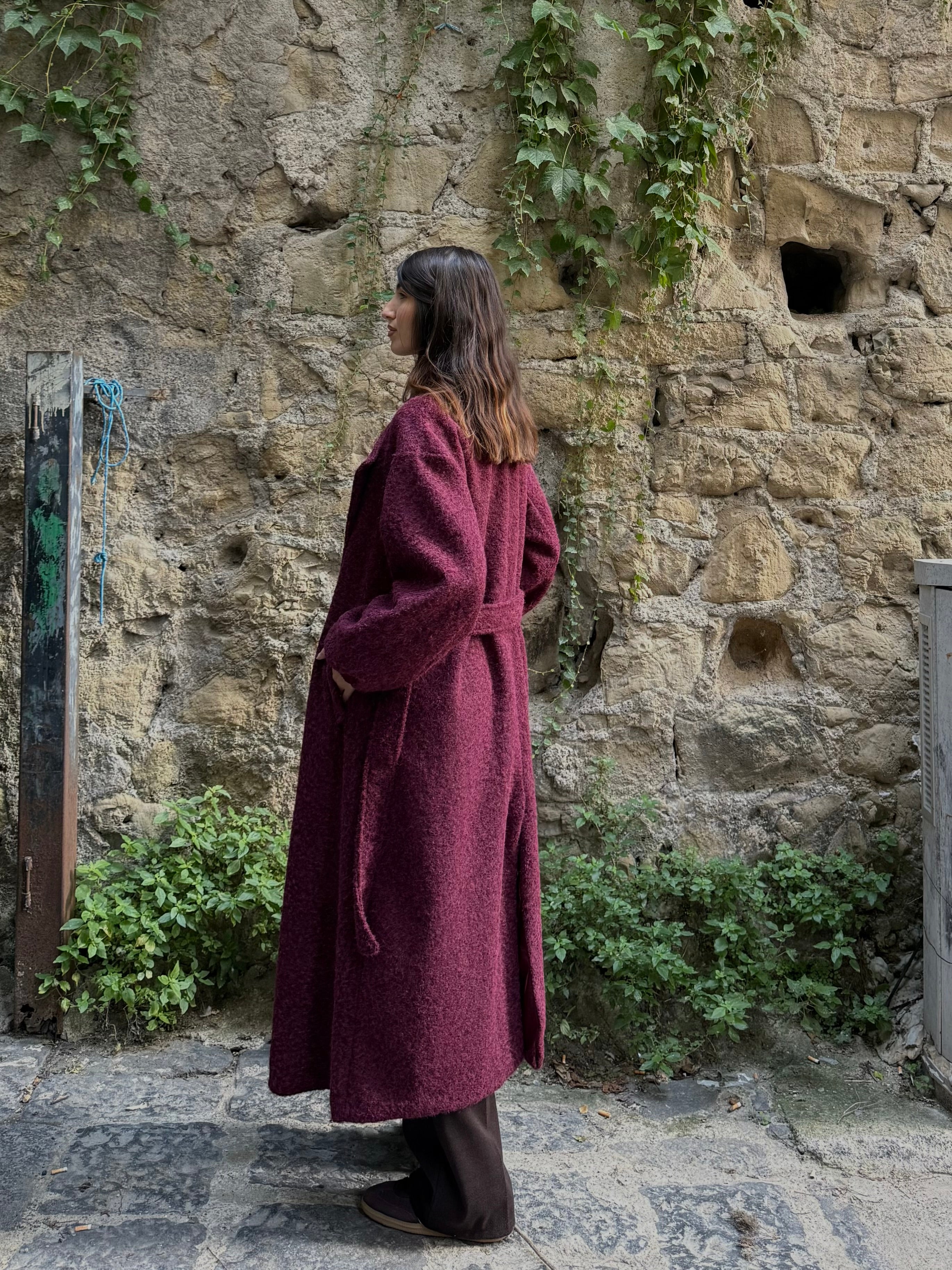 Cappotto Vienna bordeaux