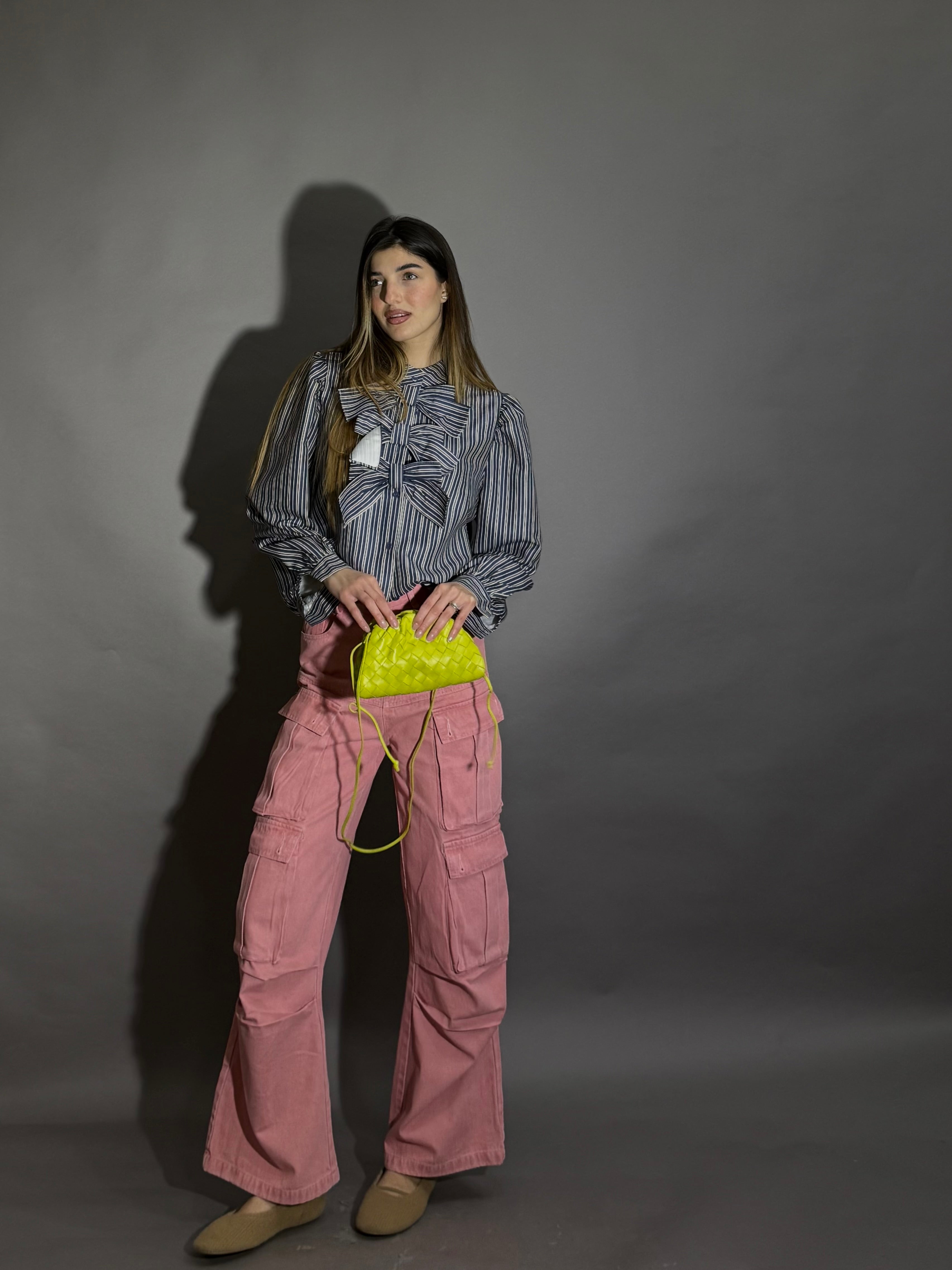 Jeans cargo rosa - LadyB Shop Online