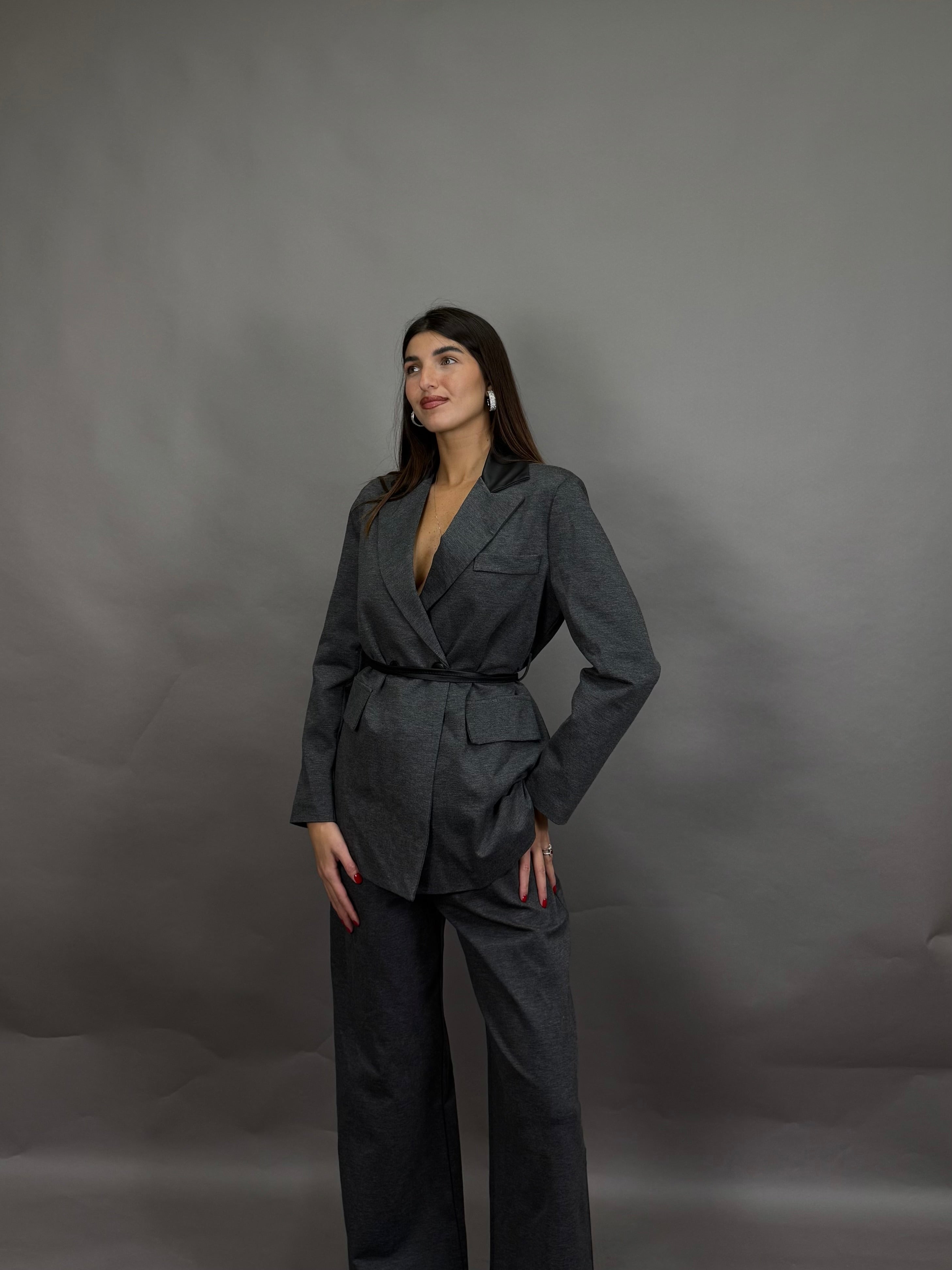 Giacca Oxford grigia