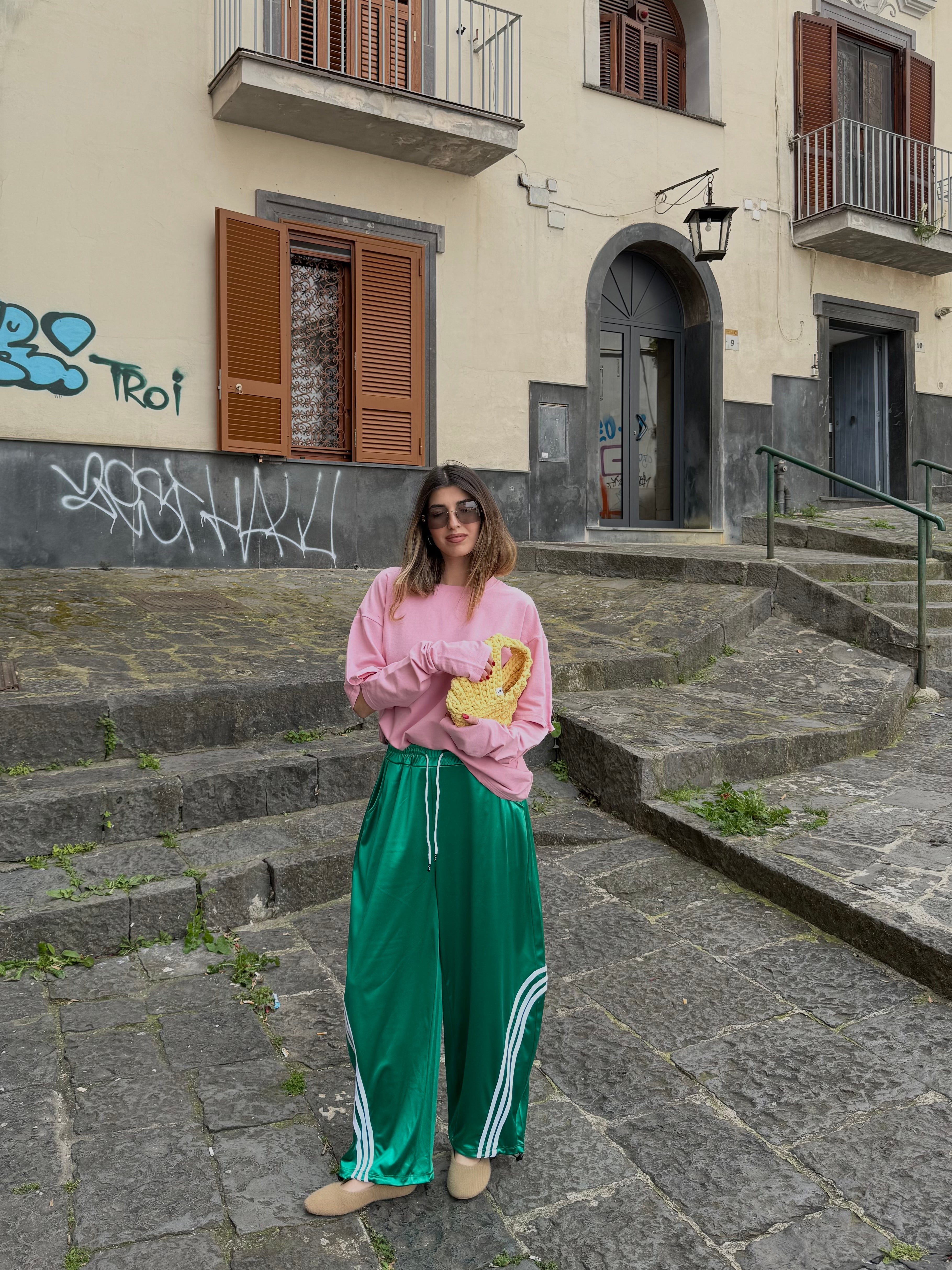 Pantalone Adid verde - LadyB Shop Online