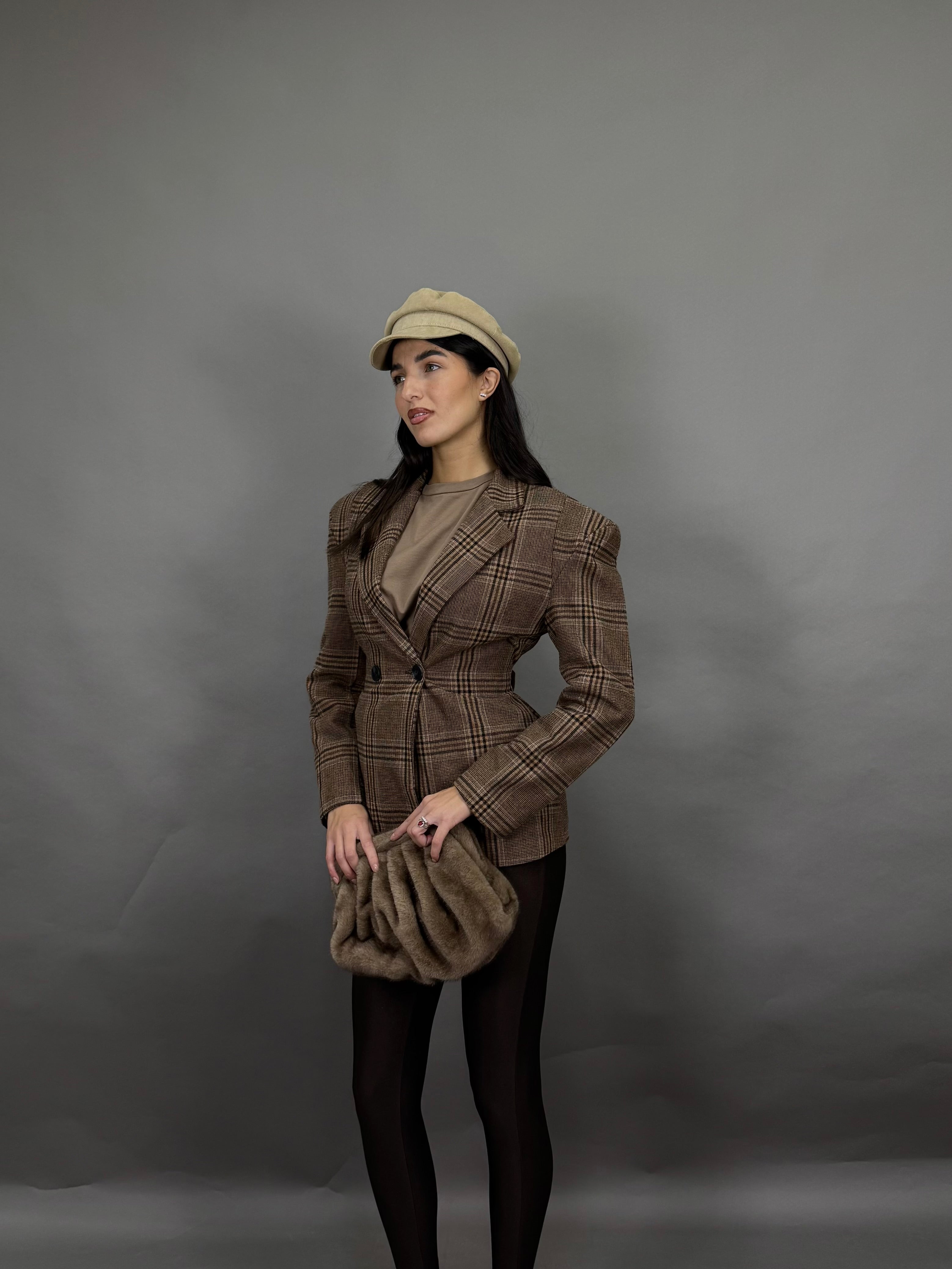 Blazer avvitato just marrone