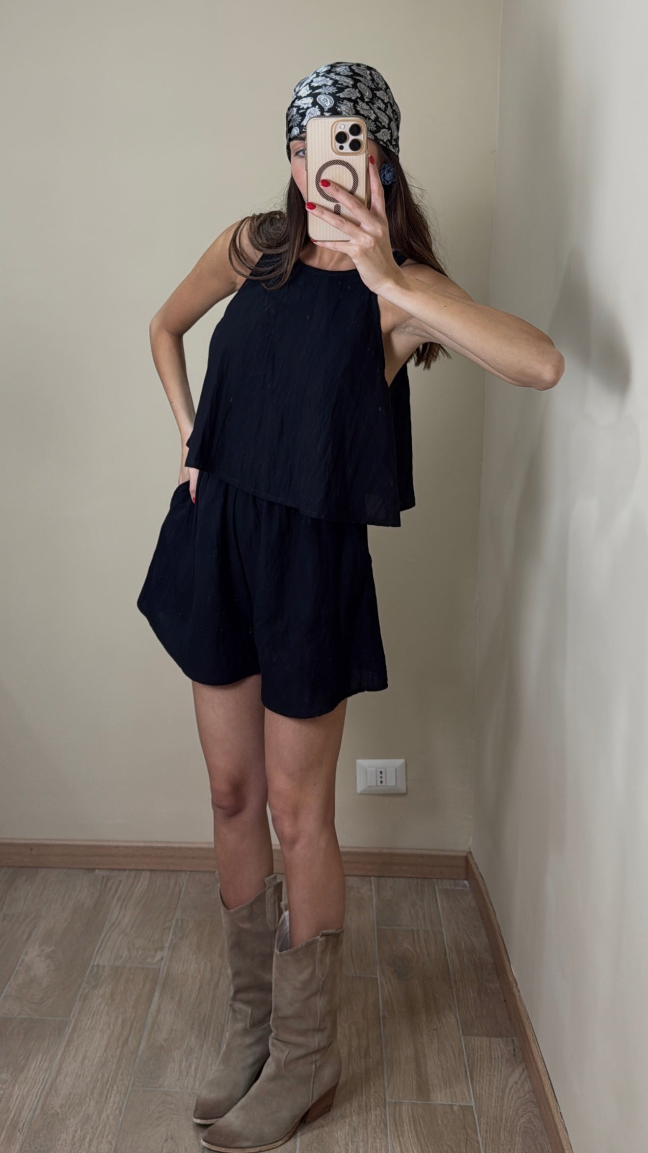 Coordinato Minorca nero - LadyB Shop Online