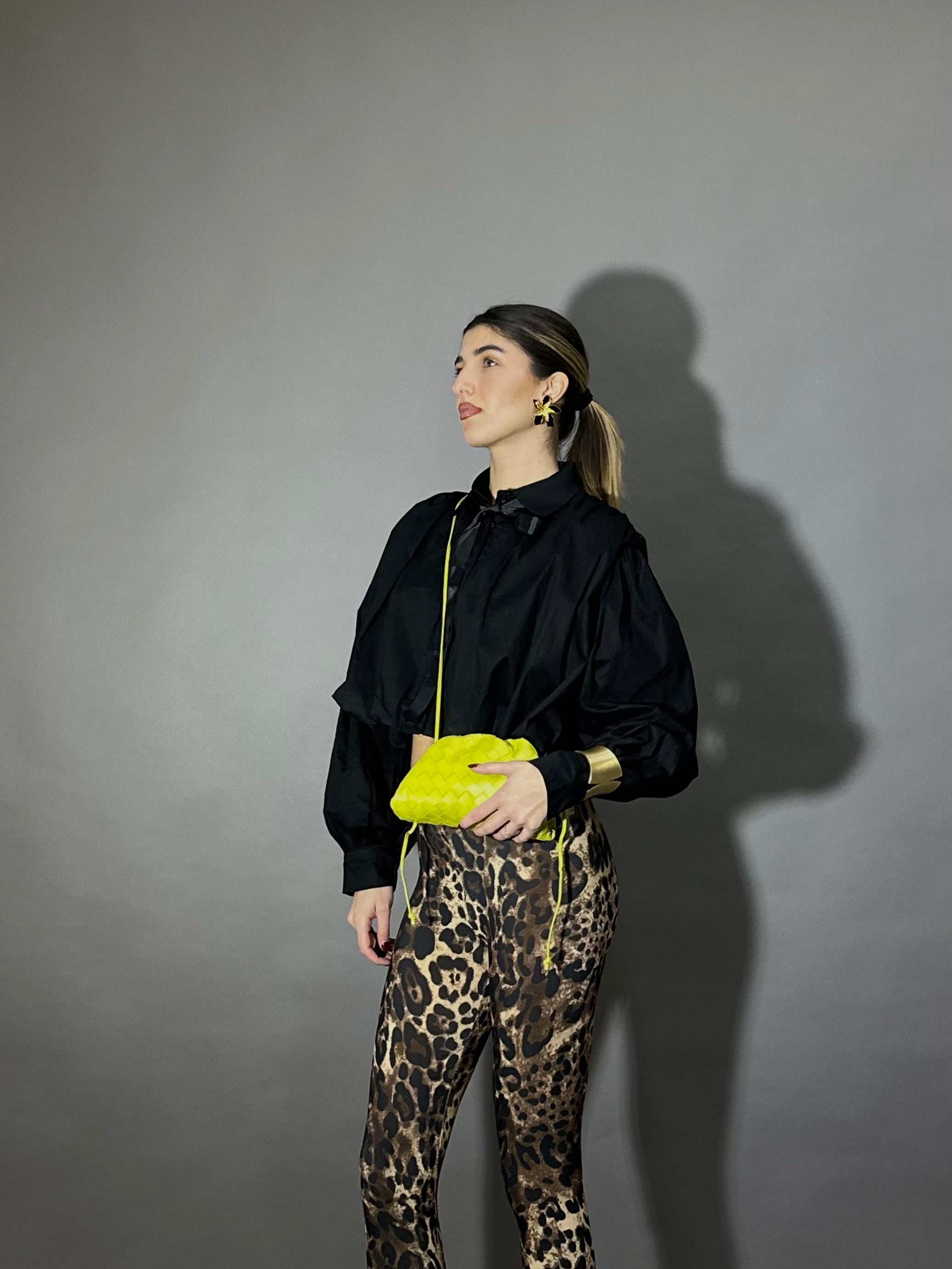 Camicia sbuffo nera - LadyB Shop Online