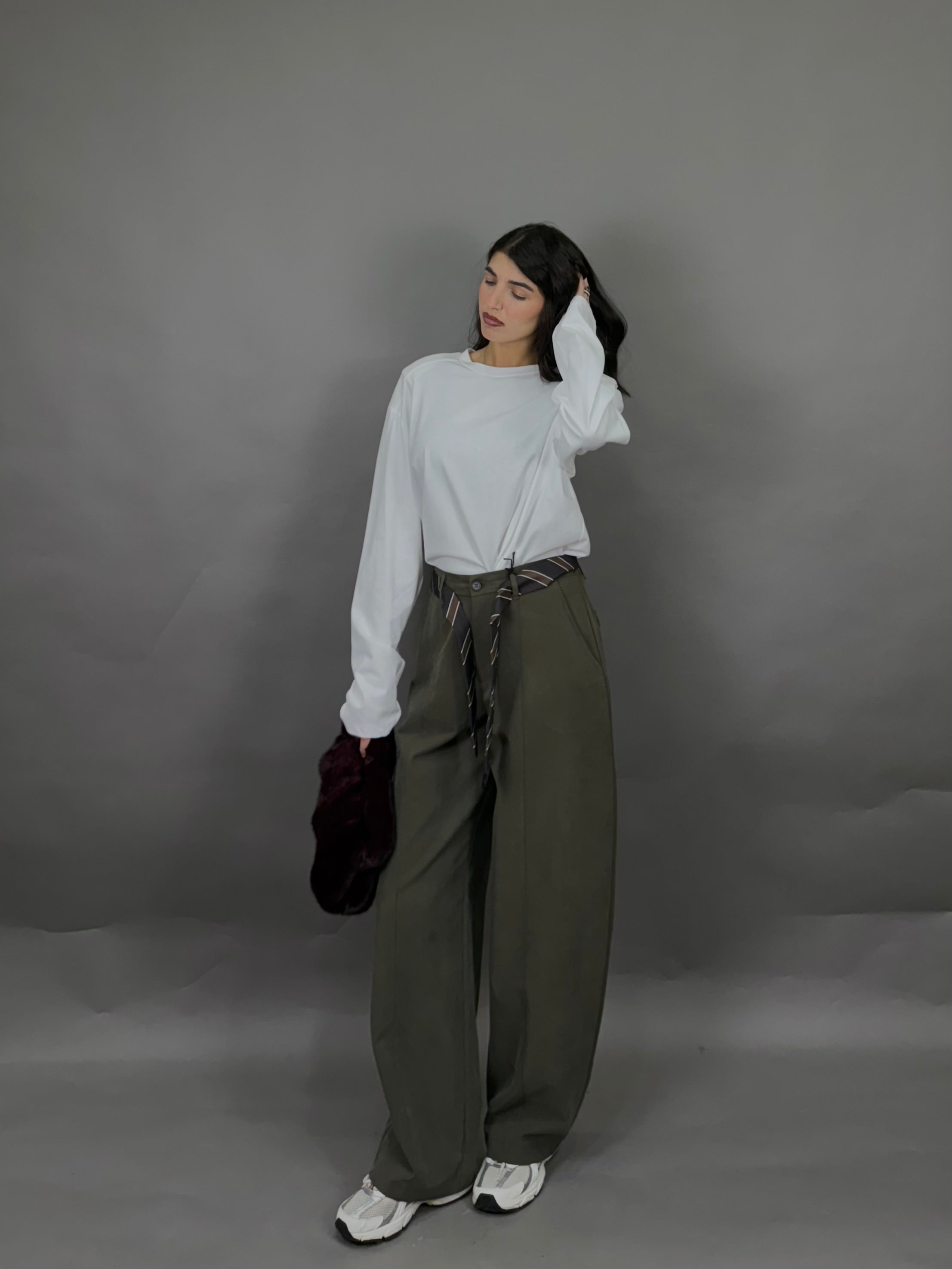 Pantalone con cravatta just