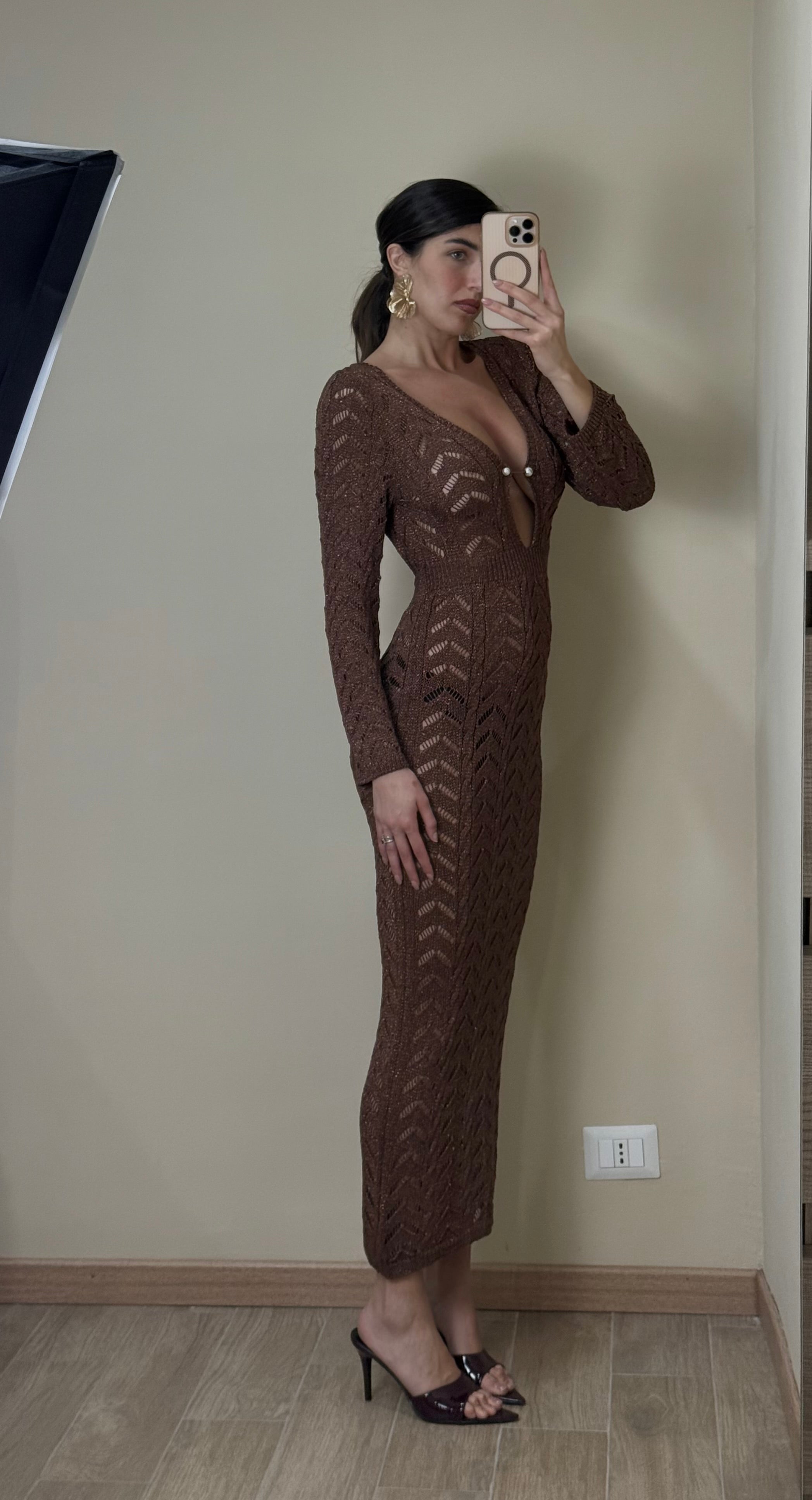 Dress sirena marrone - LadyB Shop Online