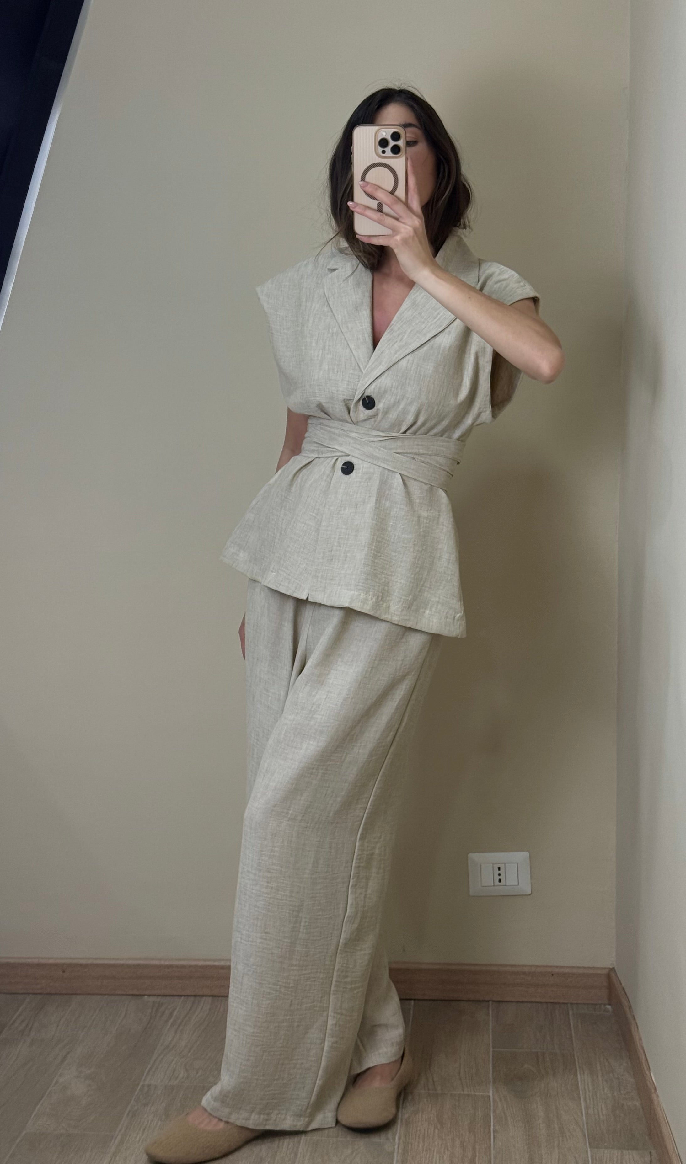 Tailleur Jane beige - LadyB Shop Online