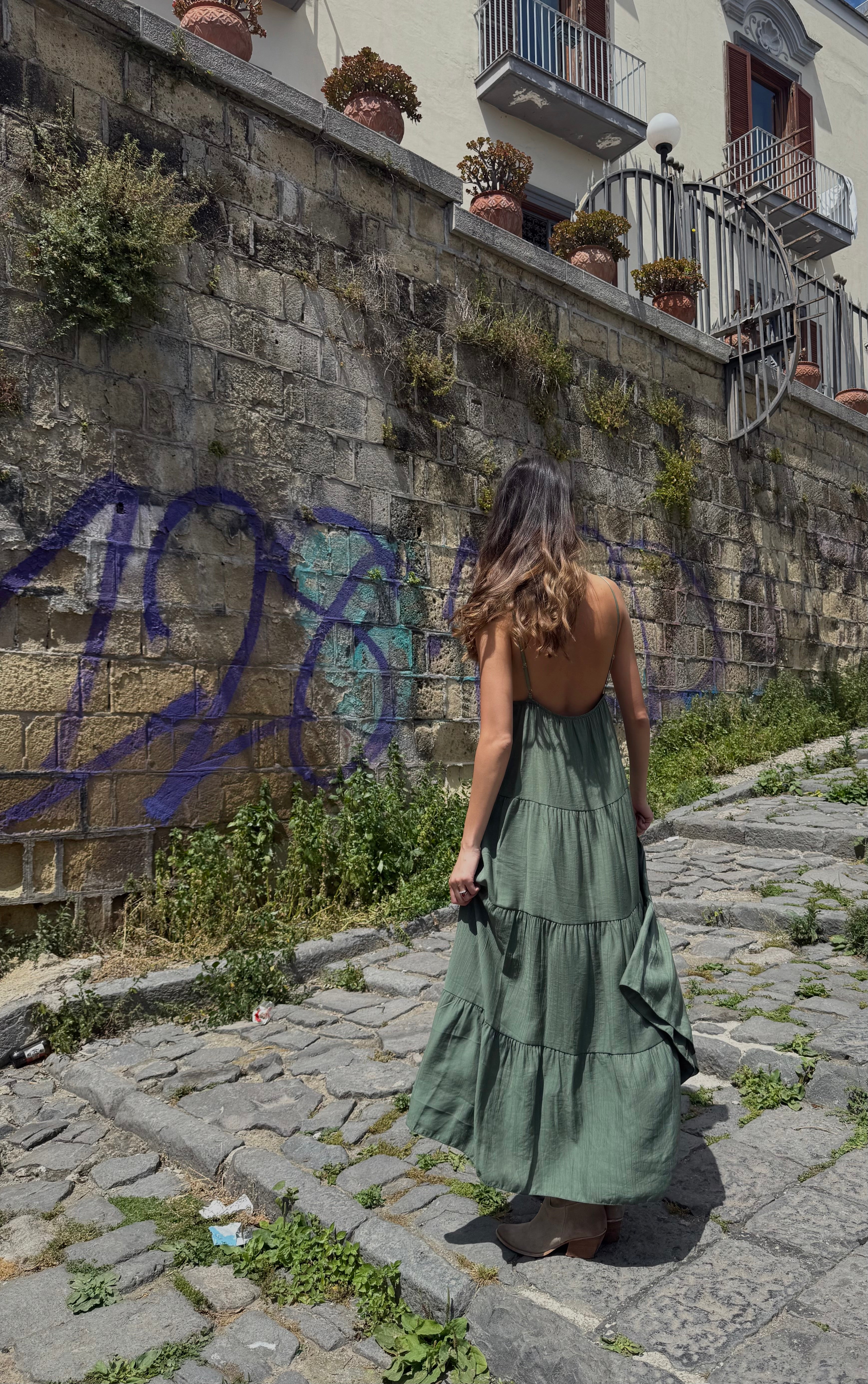 Dress Positano Verde - LadyB Shop Online