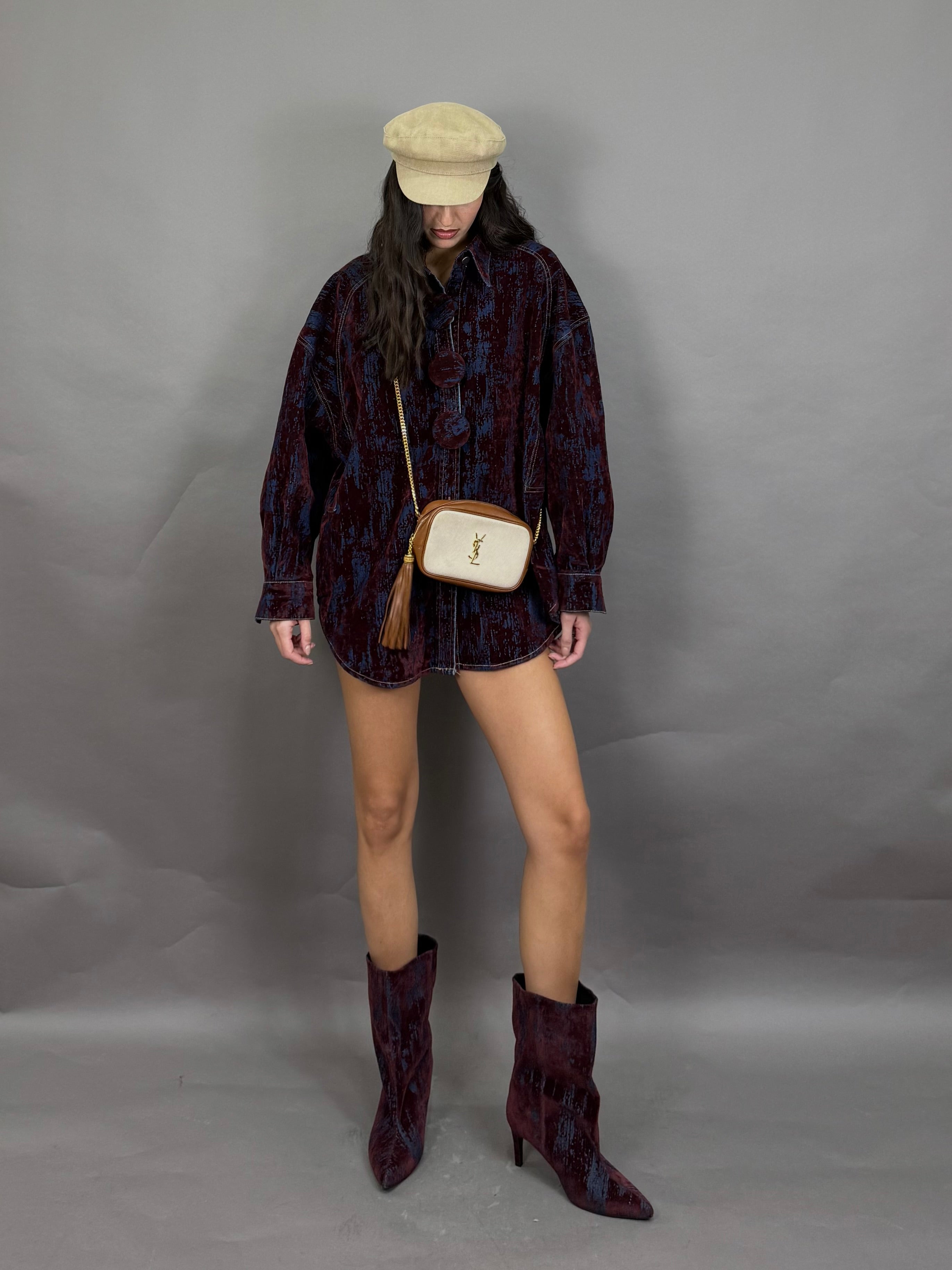 Camicia Nadia bordeaux