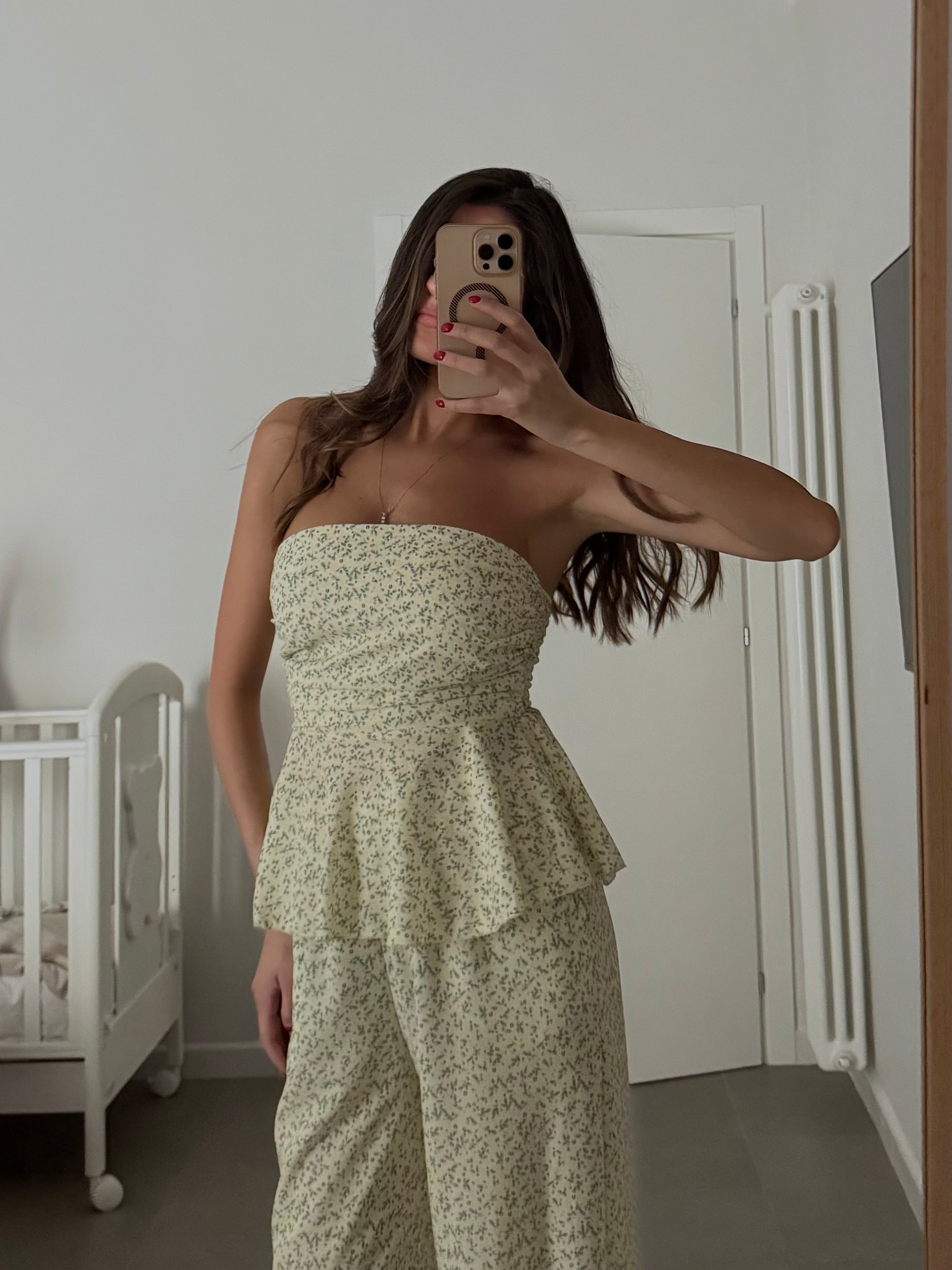 Cord set Amalfi fiori gialli - LadyB Shop Online