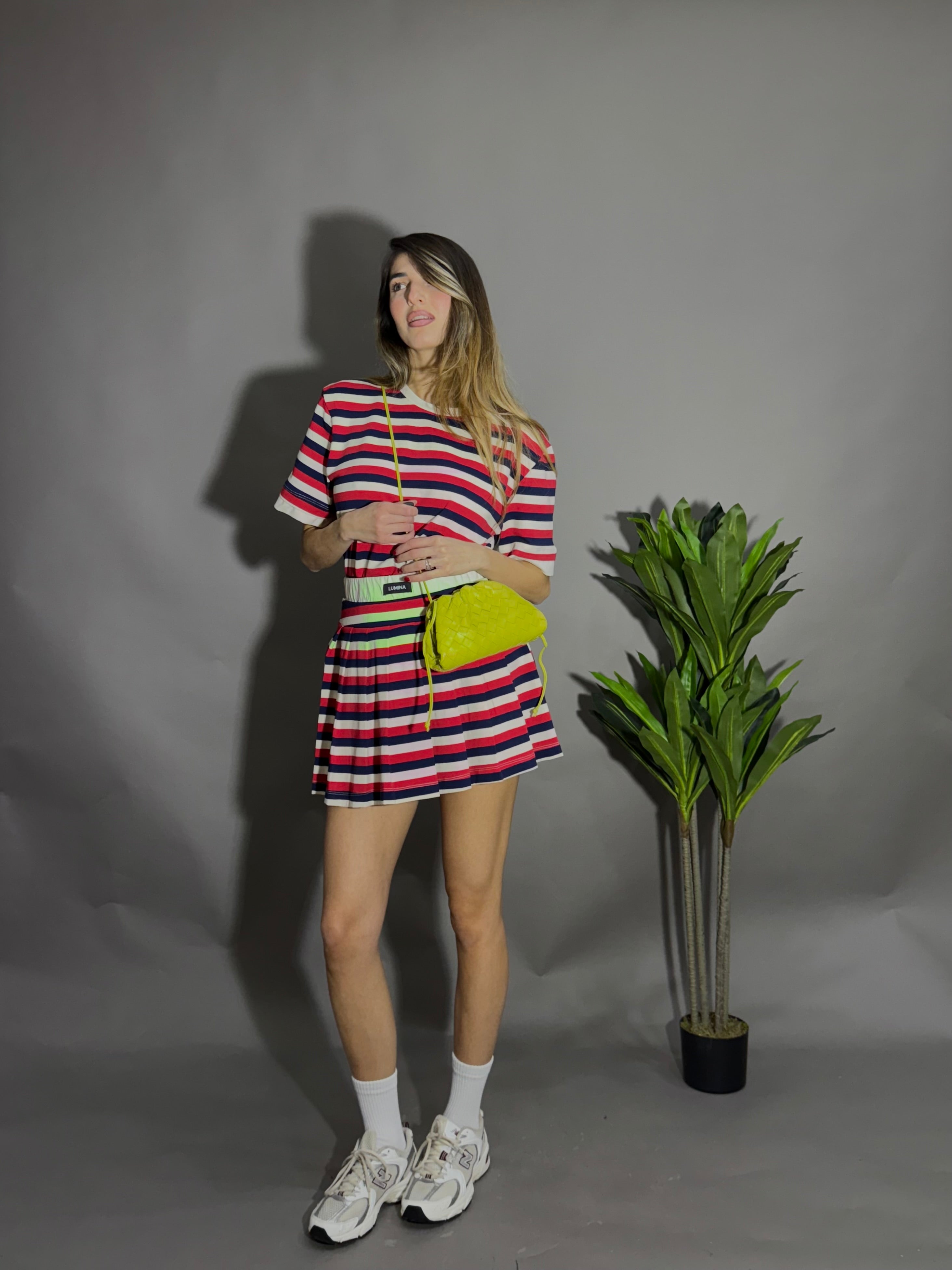 Completo tuta rosso e blu lumina - LadyB Shop Online