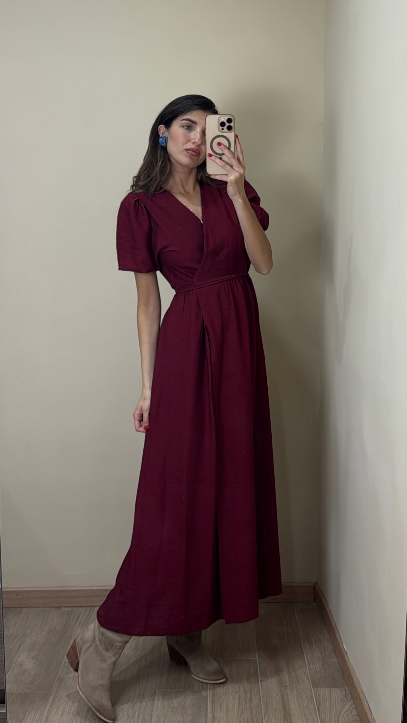 Dress Lucy bordeaux - LadyB Shop Online