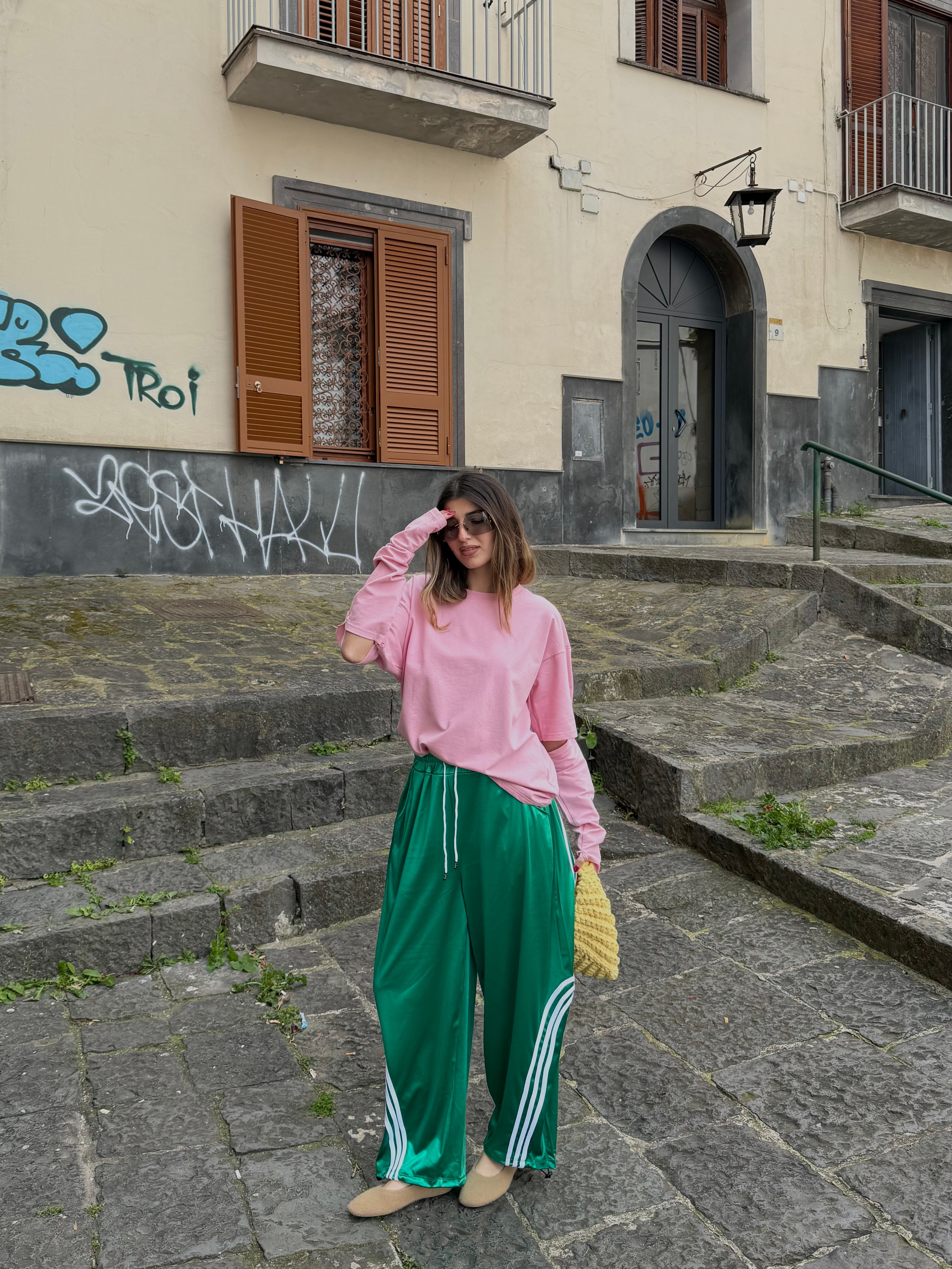 Pantalone Adid verde - LadyB Shop Online