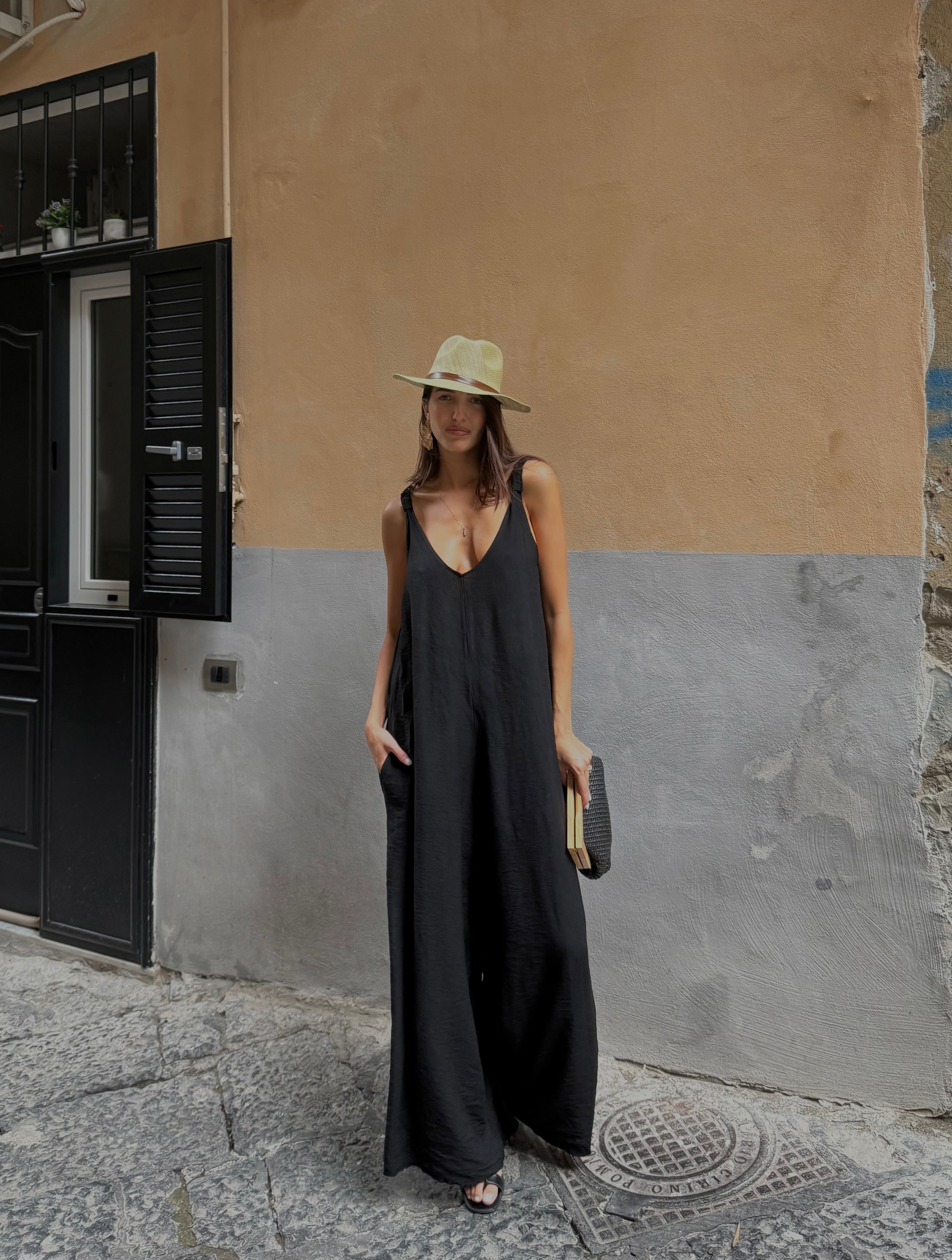 Jumpsuite formentera nero - LadyB Shop Online