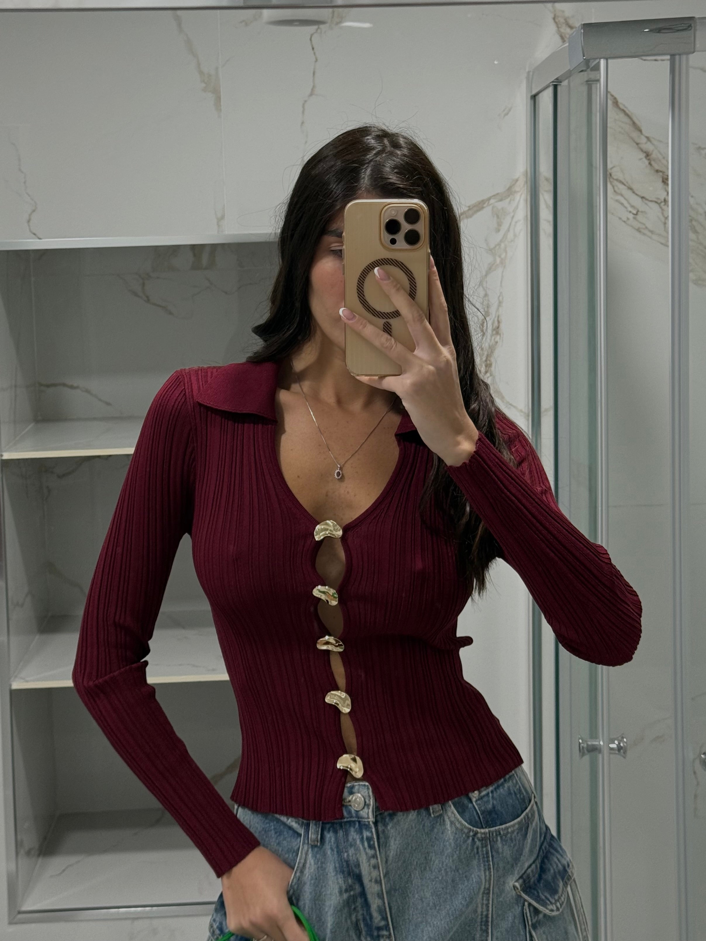 Cardigan bordeaux
