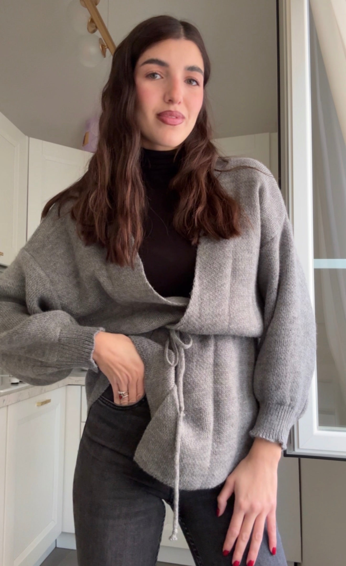 Cardigan Elisa grigio