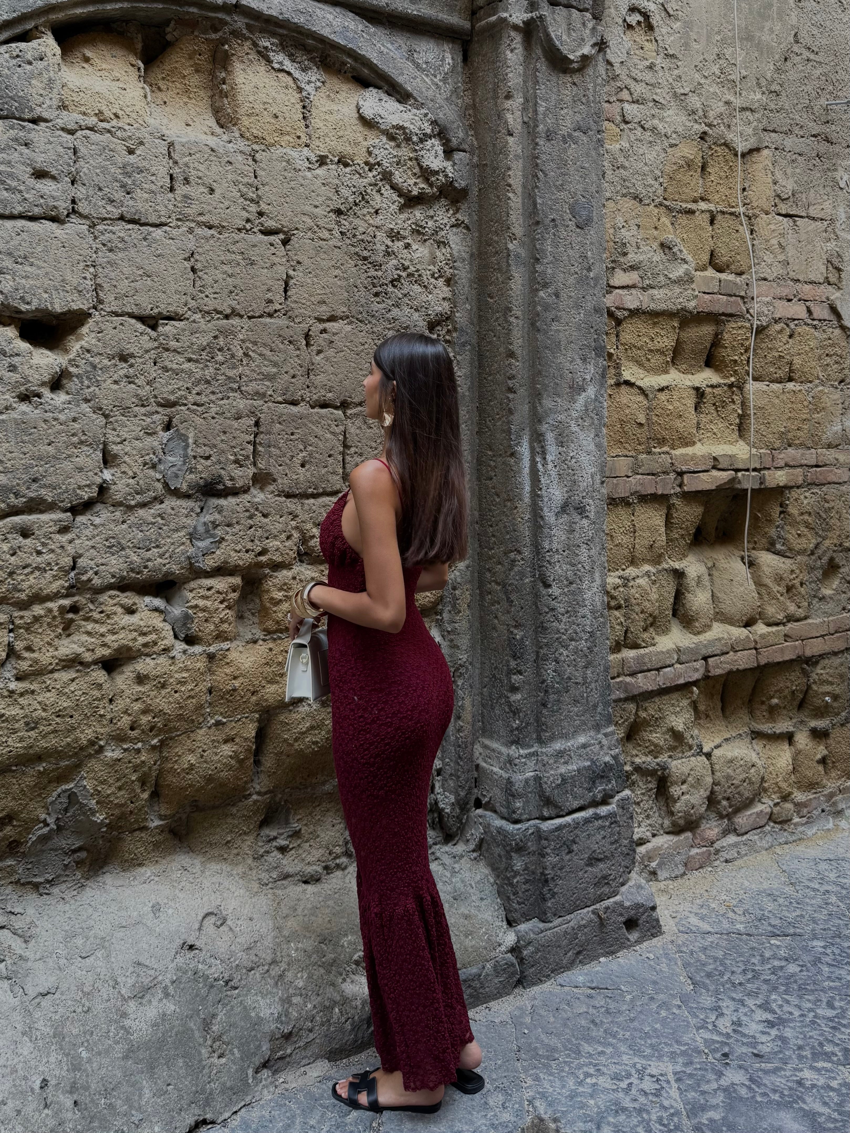 Dress Rosalia bordeaux - LadyB Shop Online