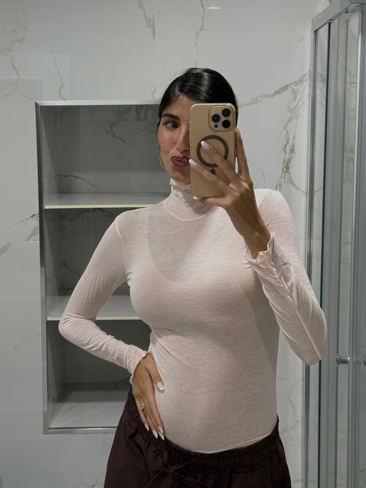Maglia misto cachemire