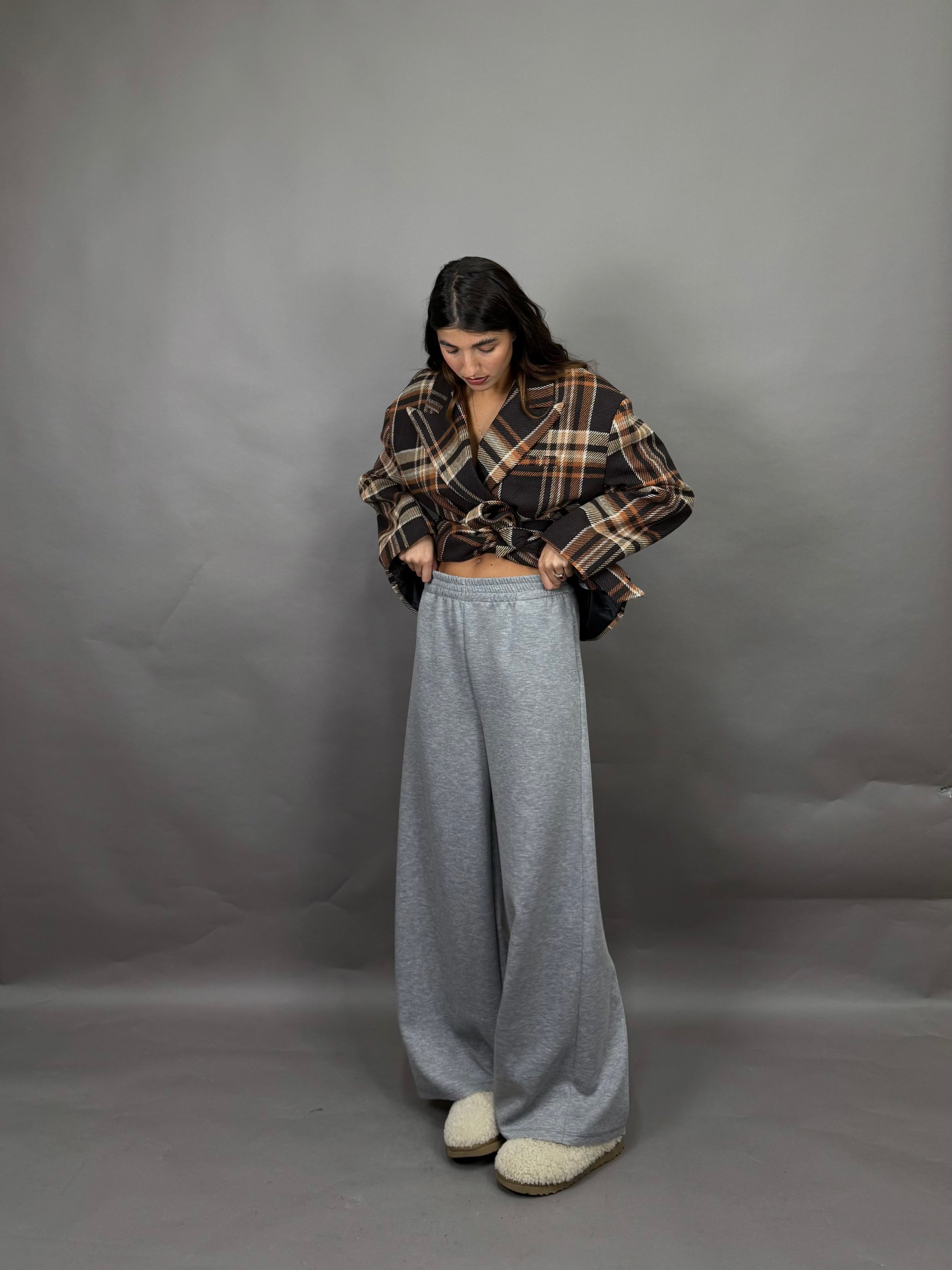 Pantalone tuta grigio