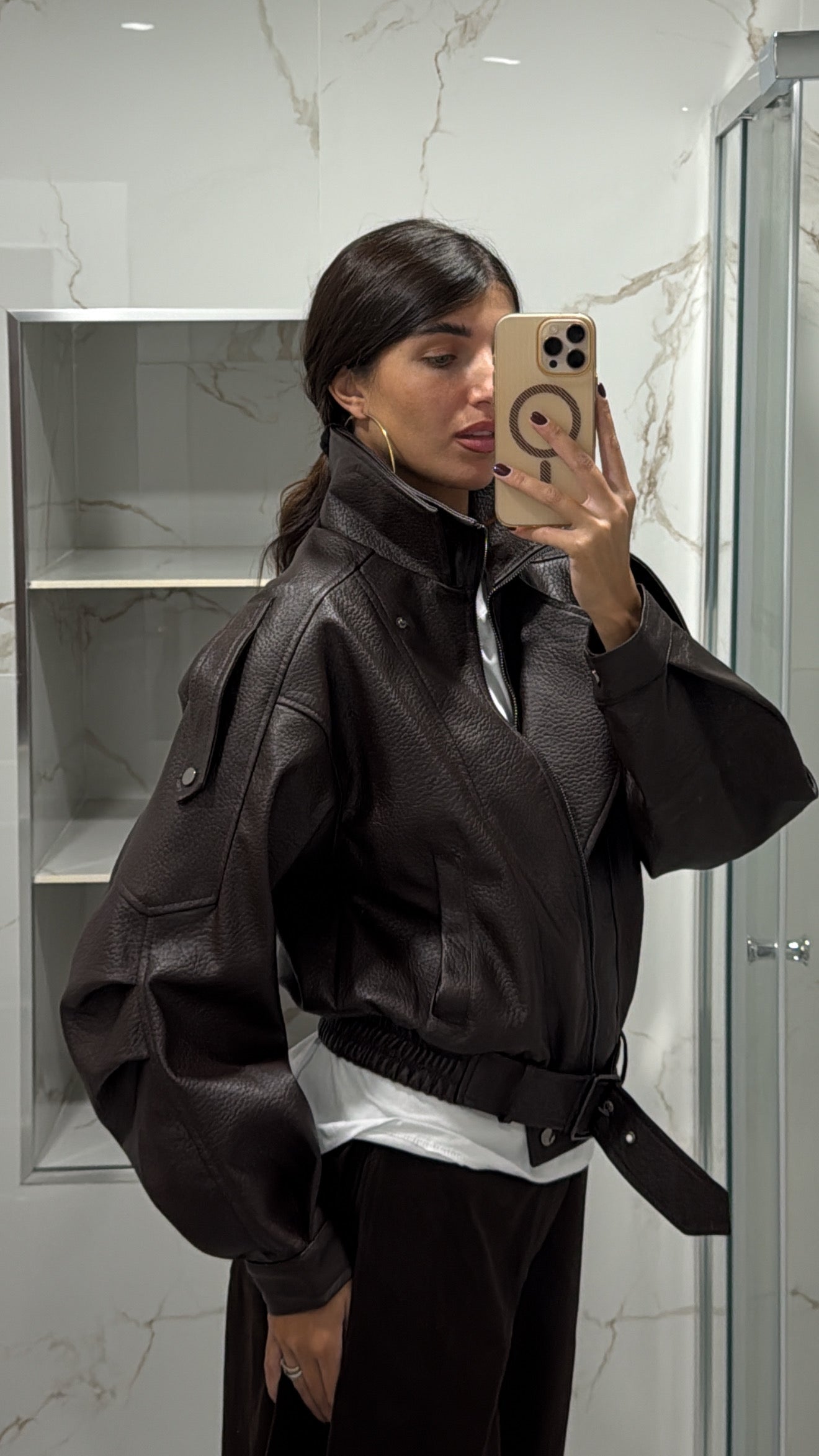Bomber Ivy marrone