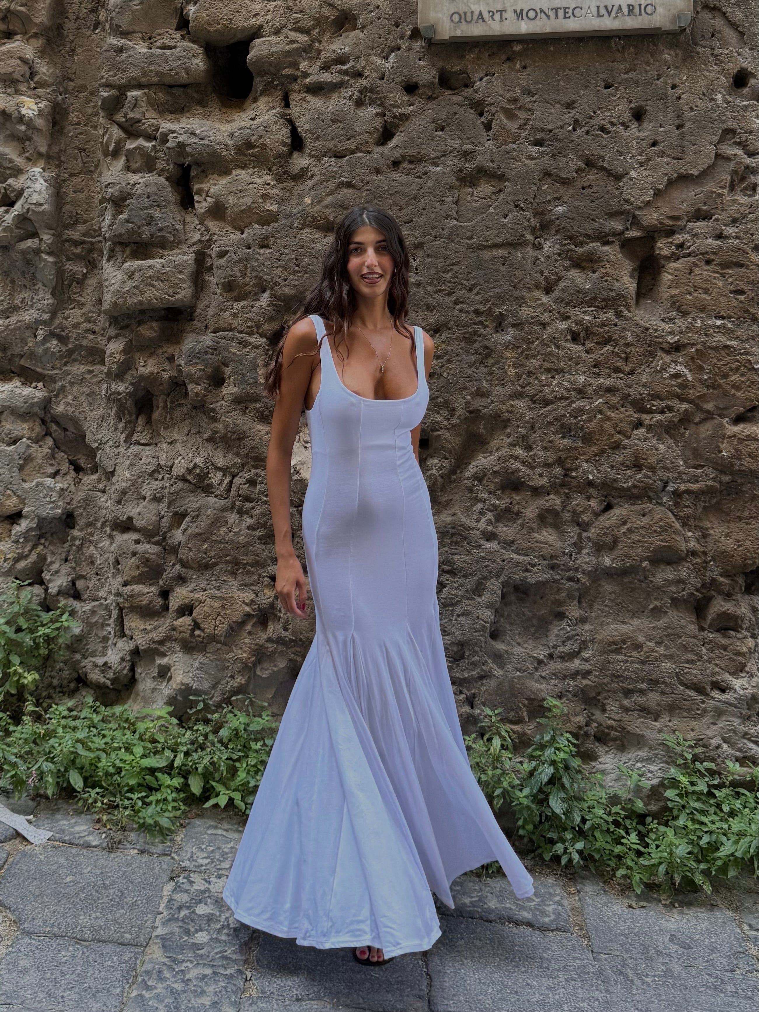 Dress sirena bianco lumina