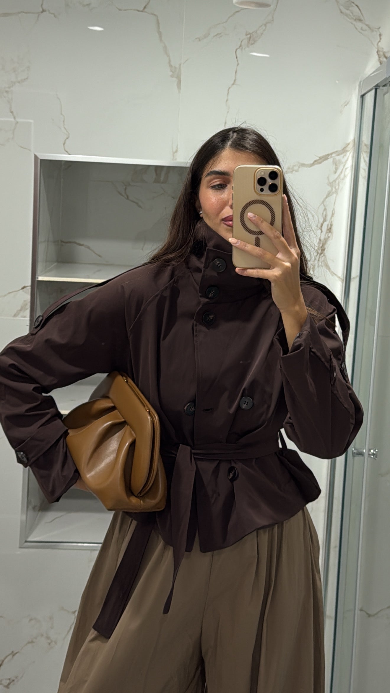 Trench London marrone