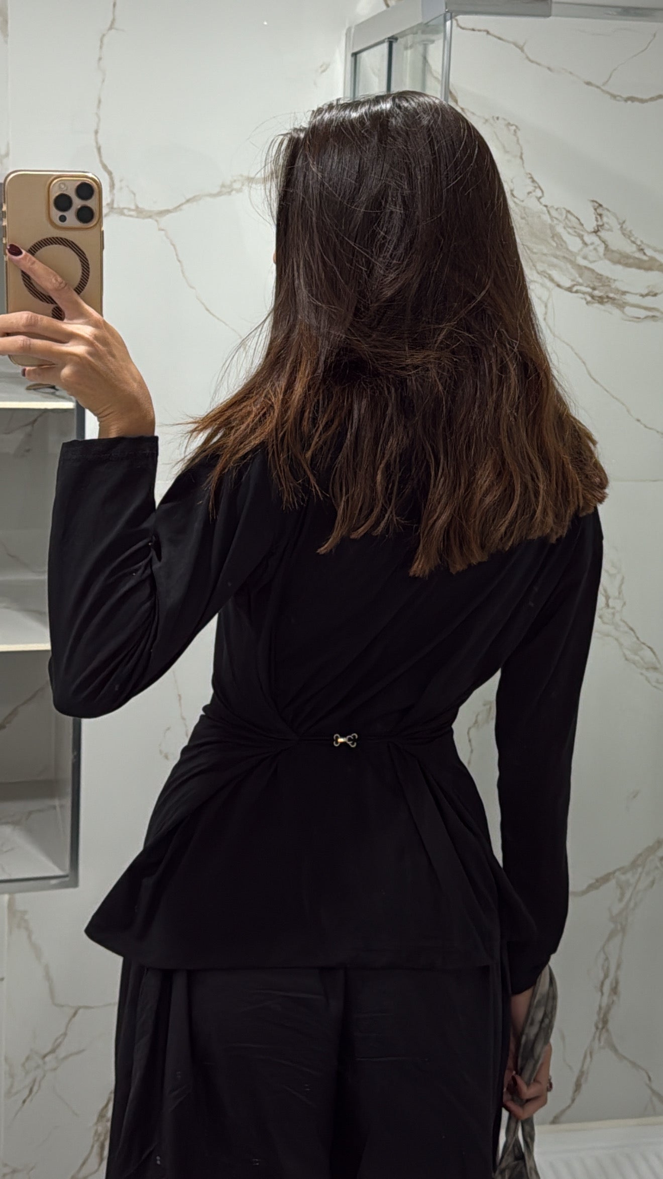 Maglia avvitata nera