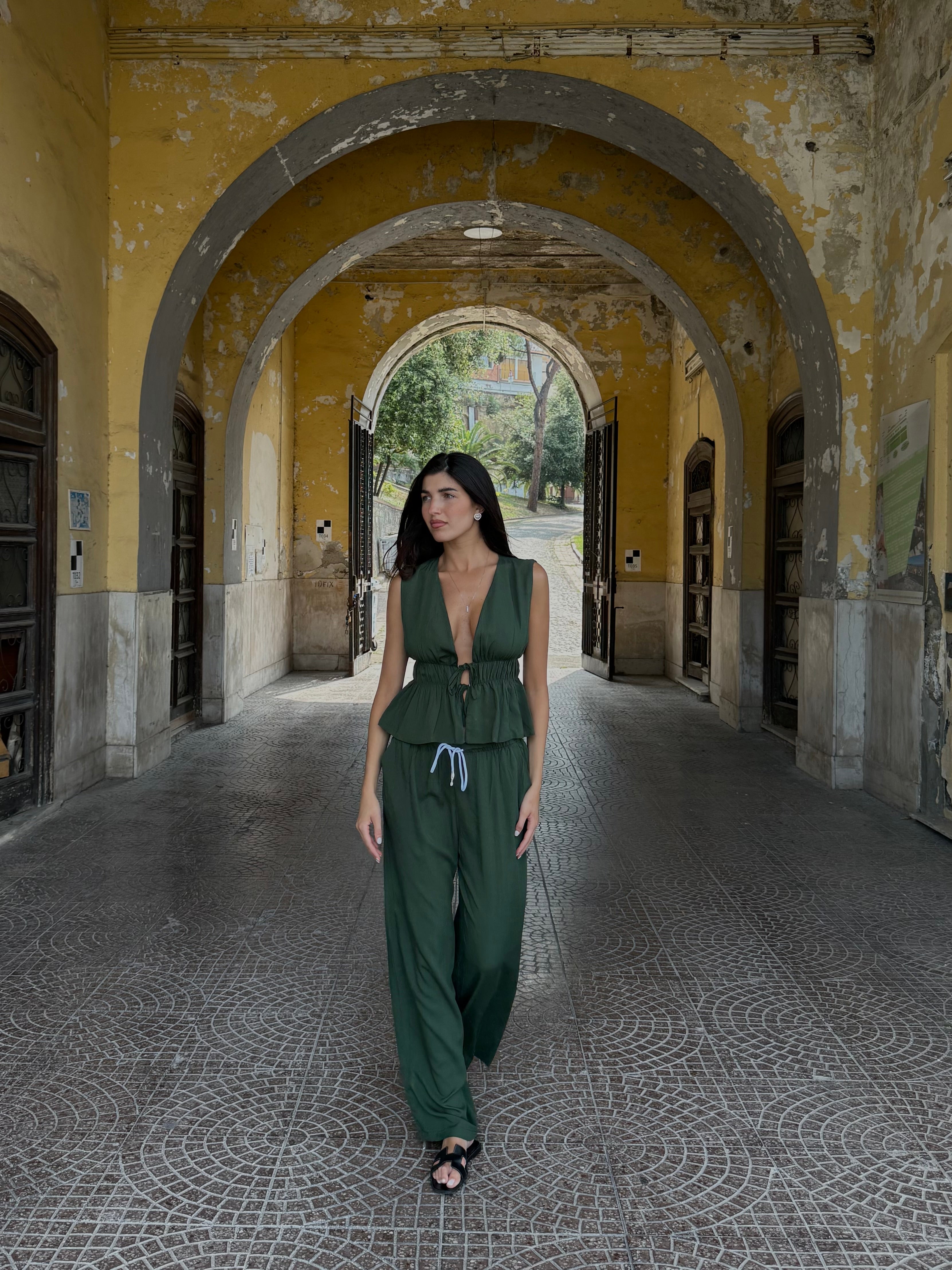 Coordinato Felicia verde - LadyB Shop Online