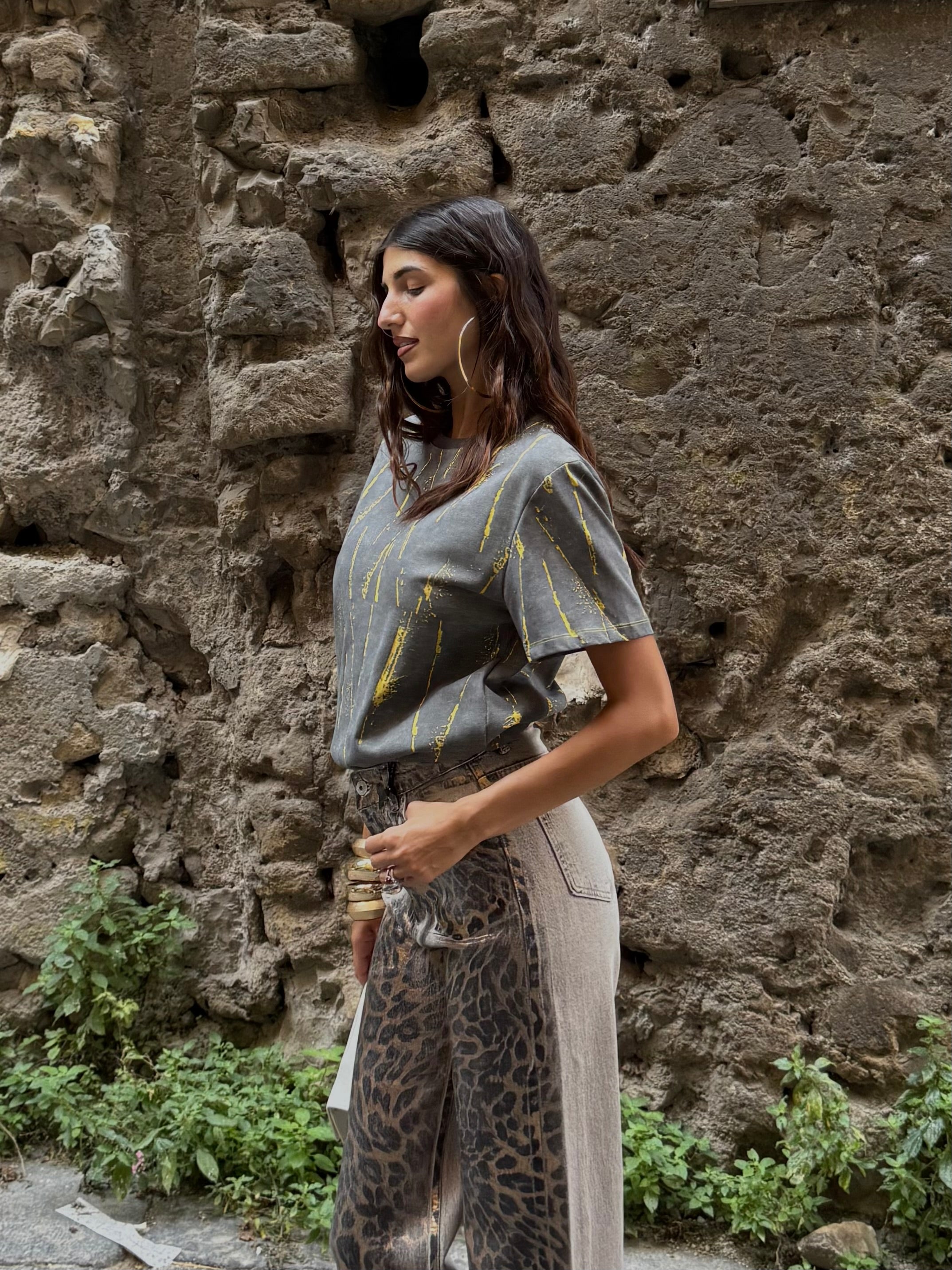 T-shirt lumina grigia - LadyB Shop Online