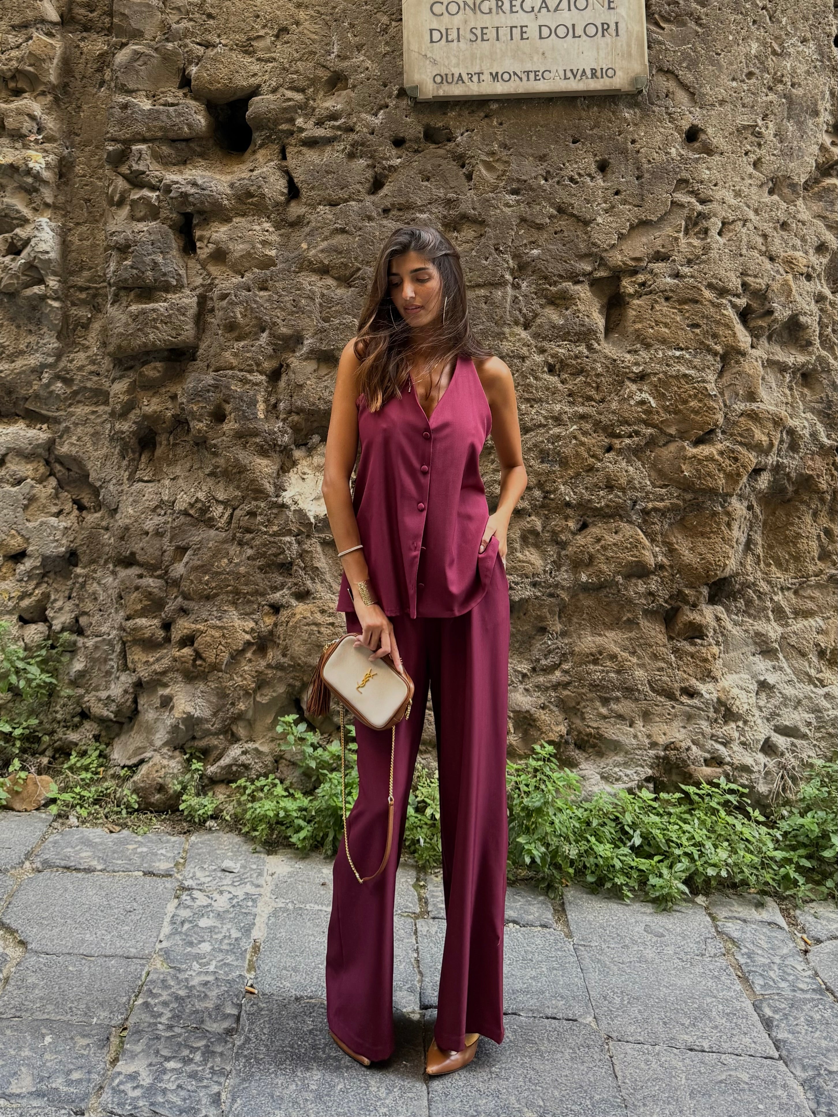 Coordinato Giuli bordeaux - LadyB Shop Online