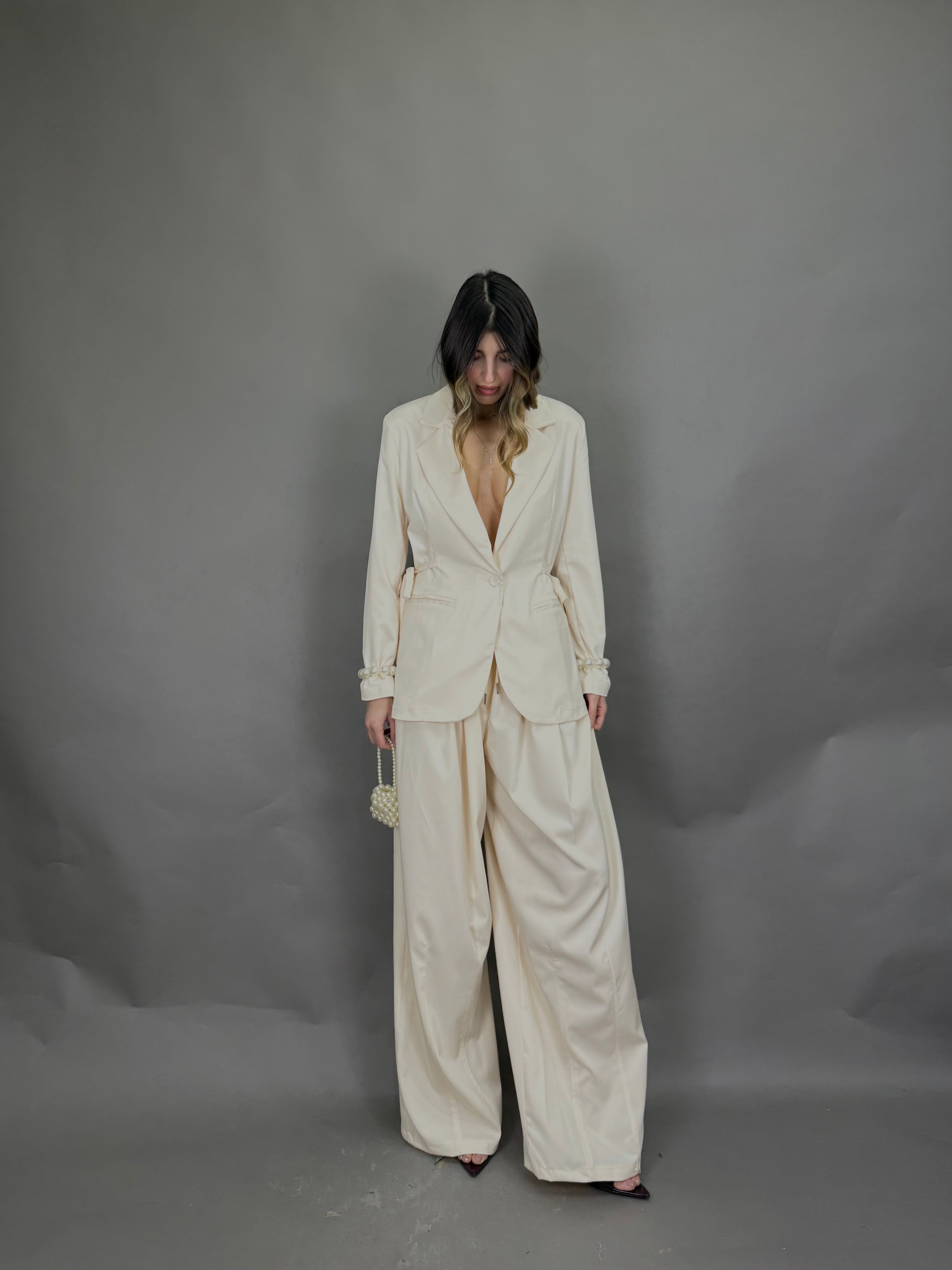 Pantalone Myriam panna - LadyB Shop Online