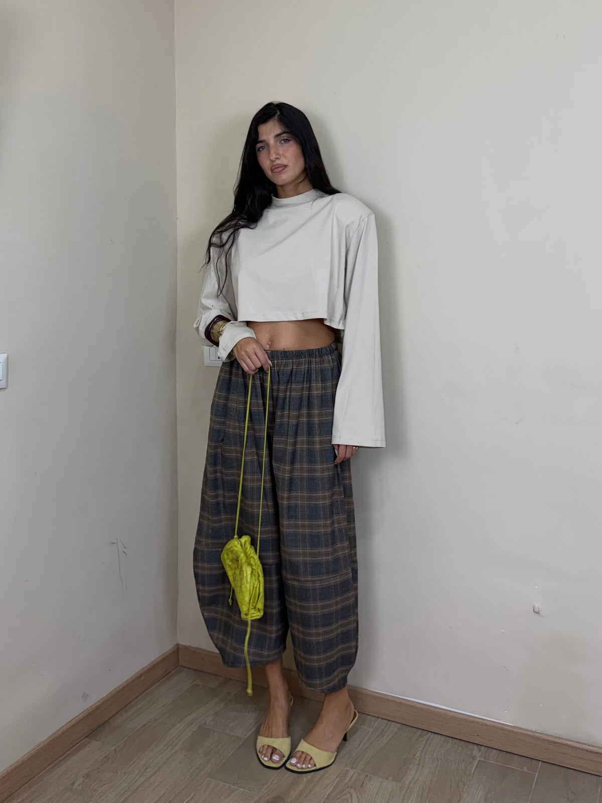 T-shirt crop by just west