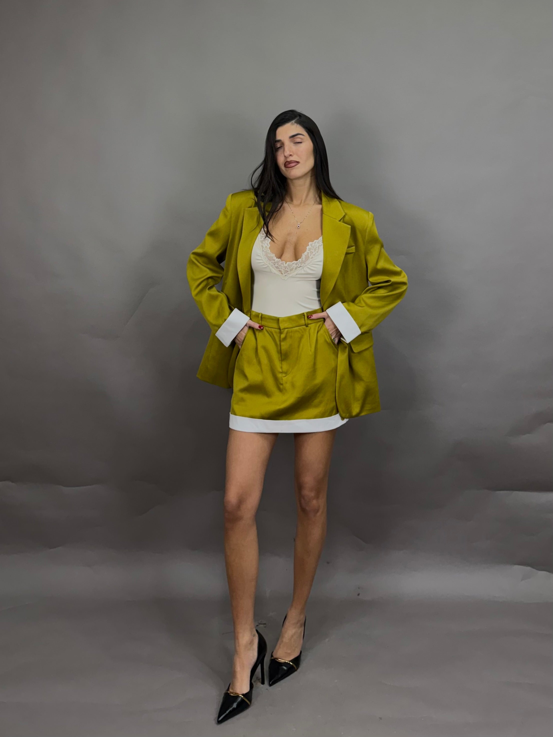 Body pizzo lumina panna