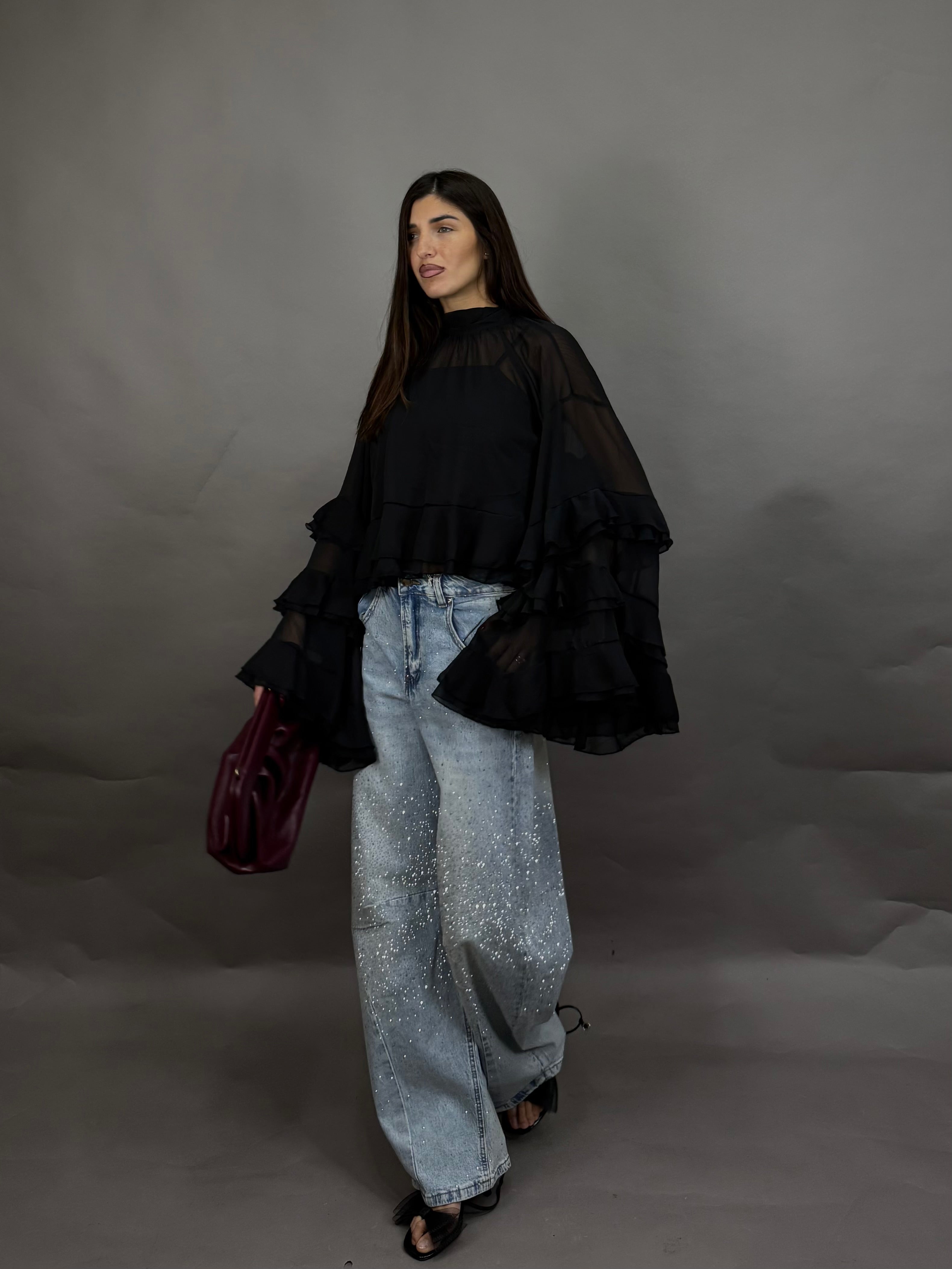 Blusa Evelina nera