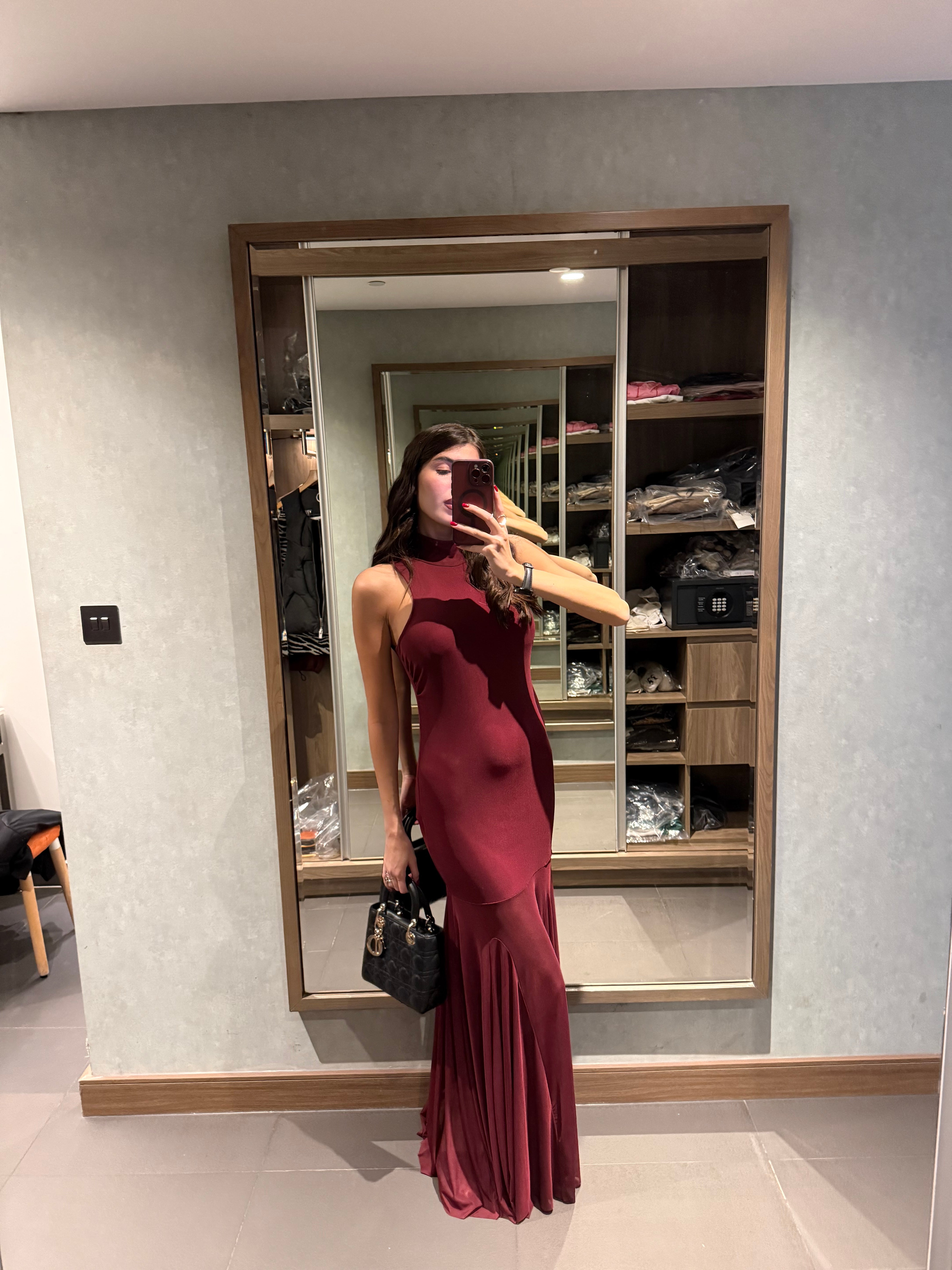 Dress Jade bordeaux