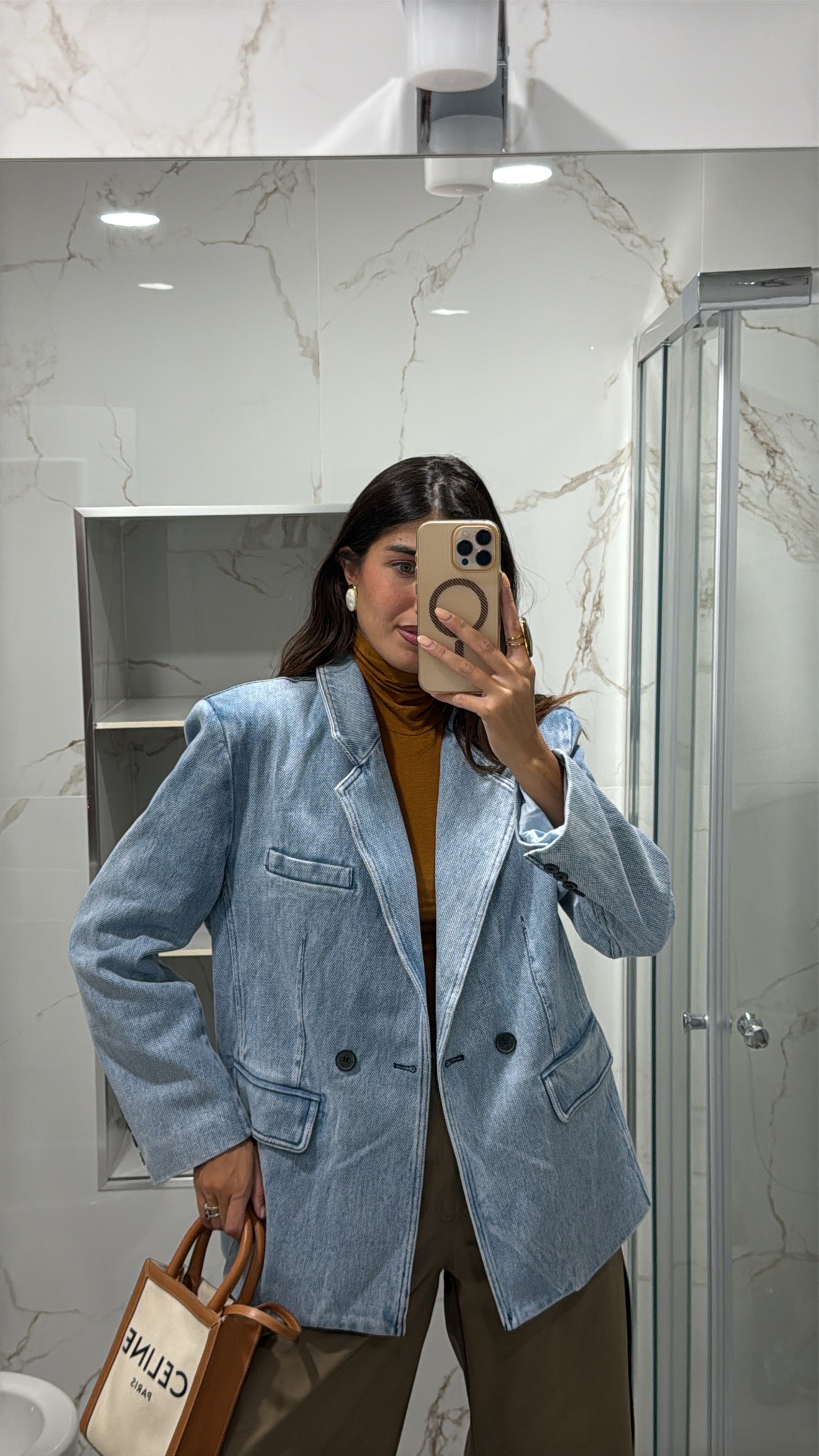 Blazer in jeans by lumina