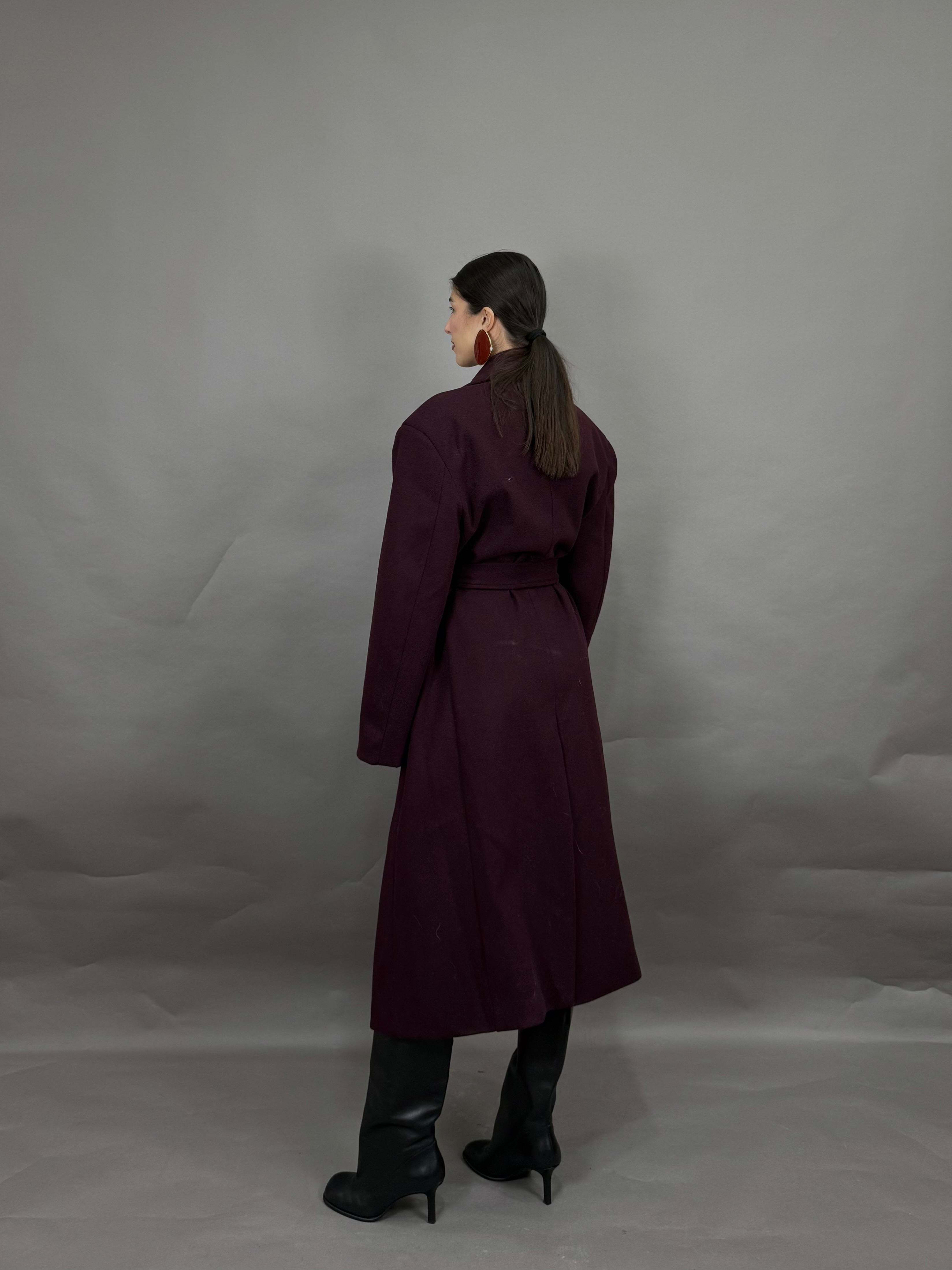 Cappotto vinaccia lumina