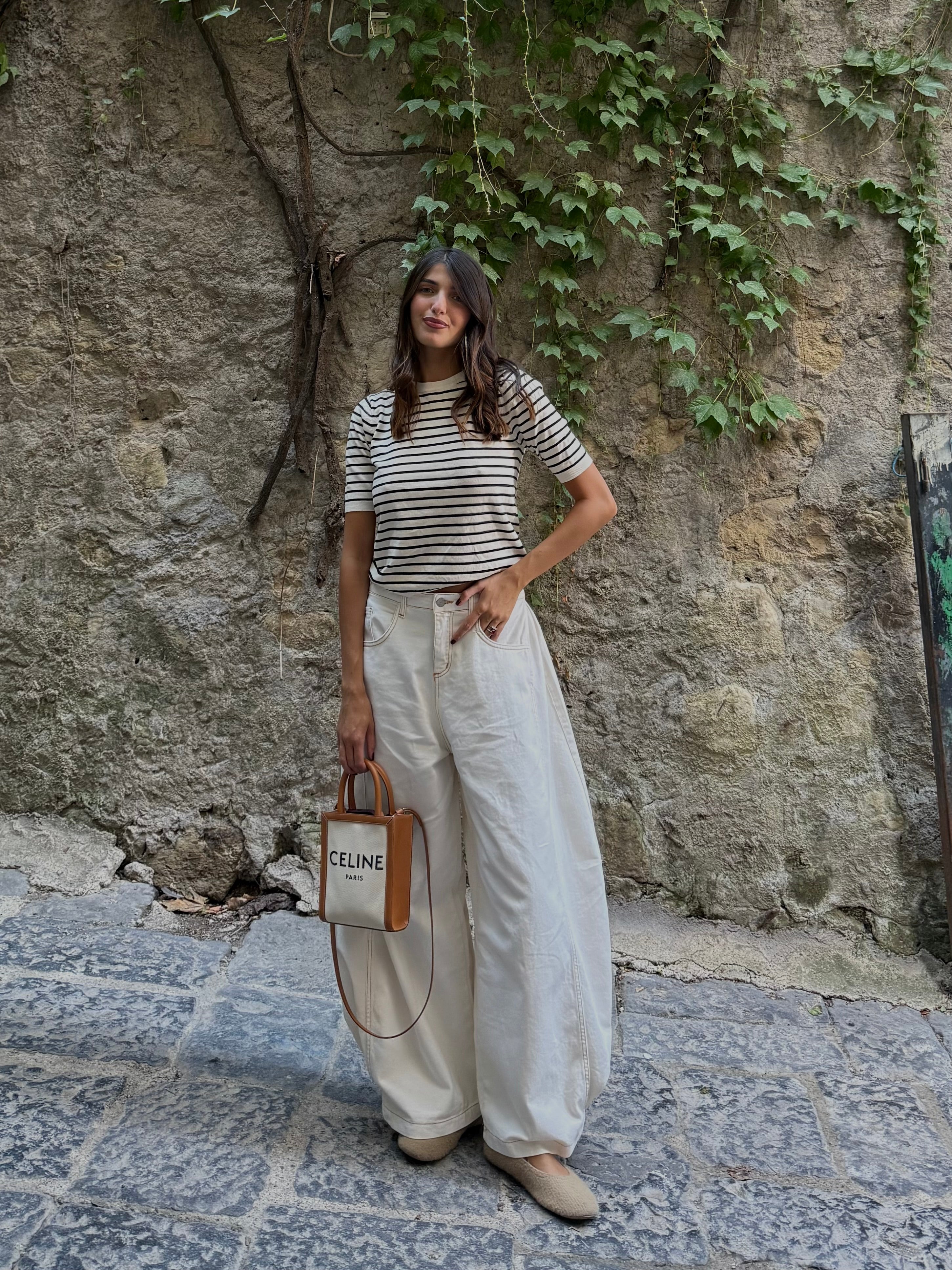 Jeans ballon bianco